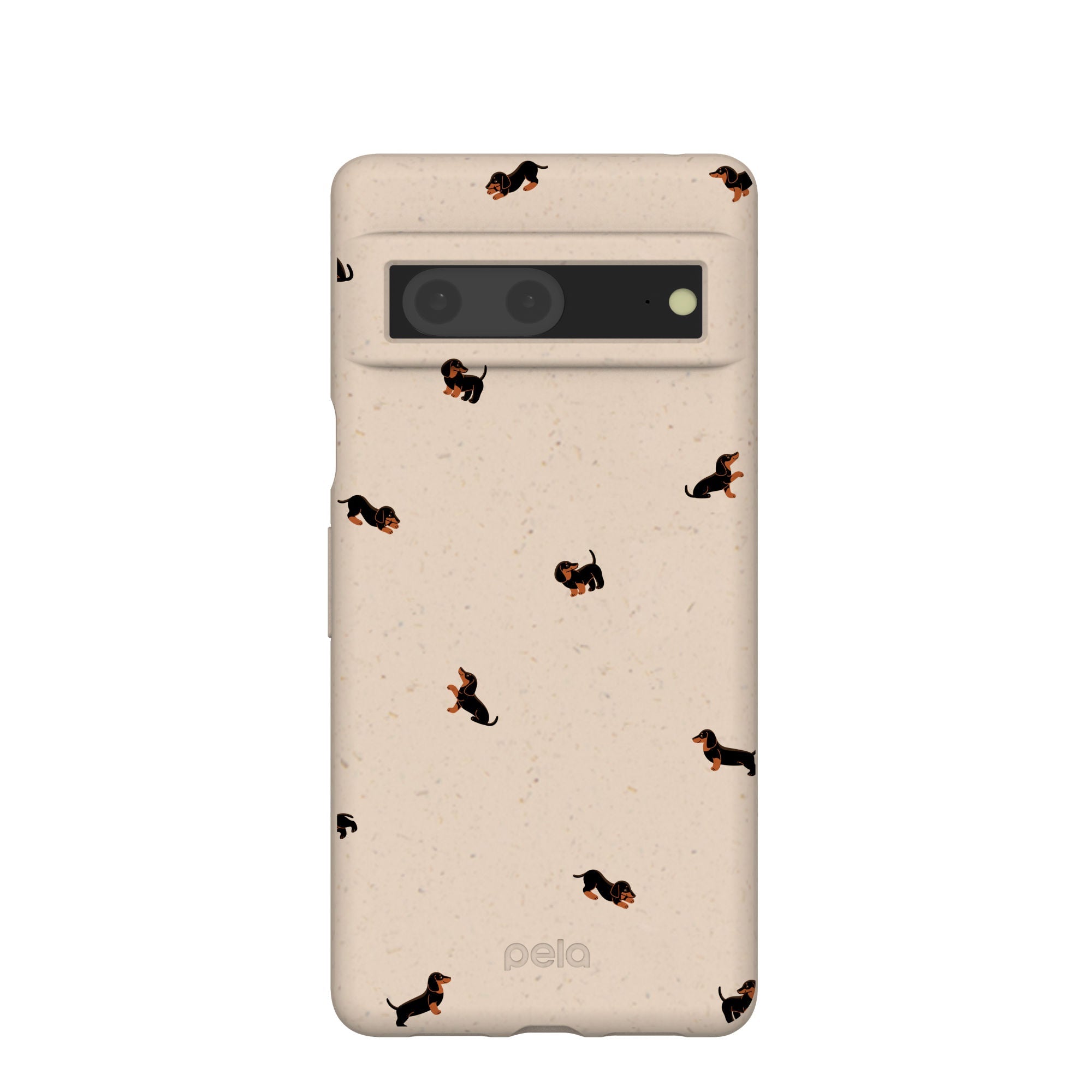 Seashell Lil Dachshunds Google Pixel 7 Case Refurbished - Pela Case refurbished available on Cerqular