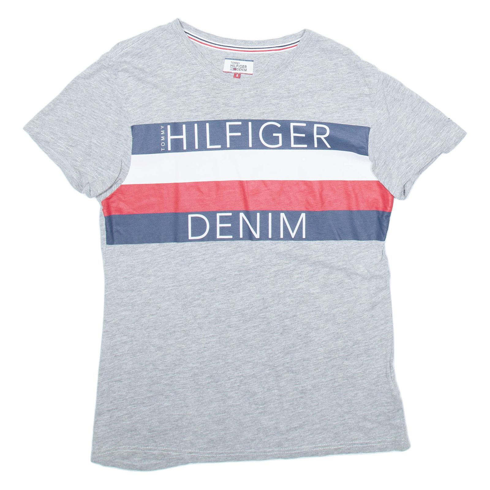 TOMMY HILFIGER Mens T-Shirt Grey S Refurbished - N/A refurbished available on Cerqular