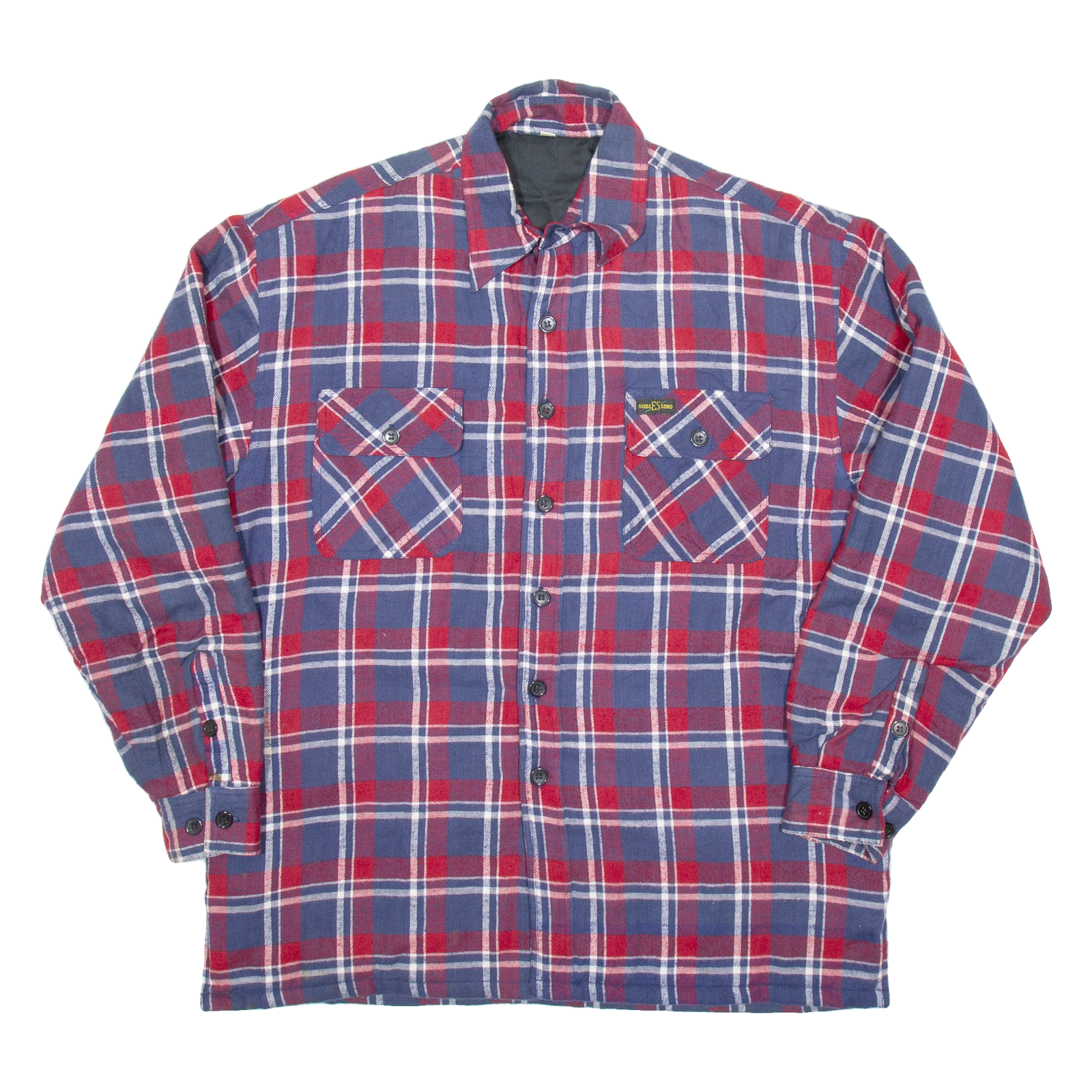 Mens Lumberjack Shirt Blue Check Long Sleeve M Refurbished - N/A refurbished available on Cerqular
