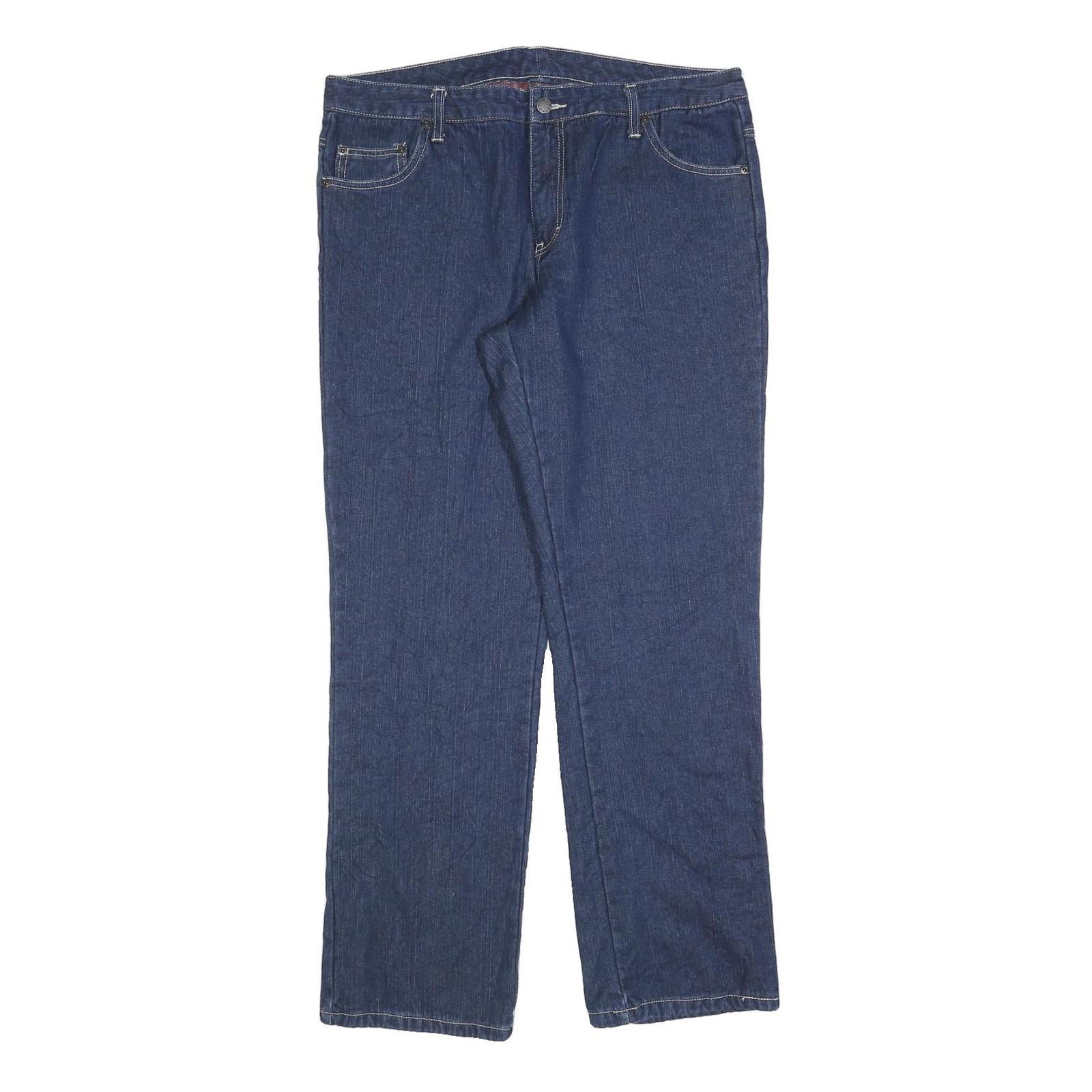 DICKIES Womens Regular Fit Straight Leg Denim Jeans Blue Cotton Blend W36 L32 Refurbished - N/A refurbished available on Cerqular