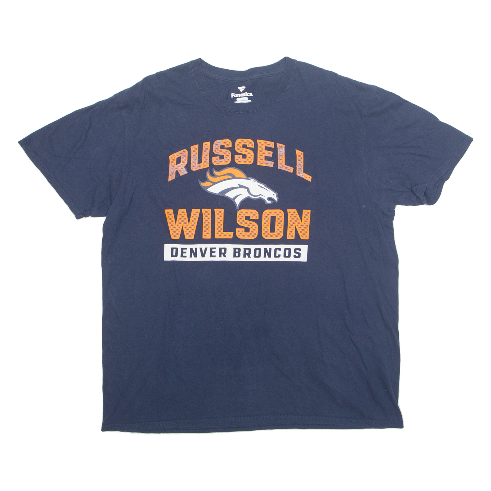 FANATICS NFL Russell Wilson Denver Broncos Mens T-Shirt Blue USA XL Refurbished - N/A refurbished available on Cerqular
