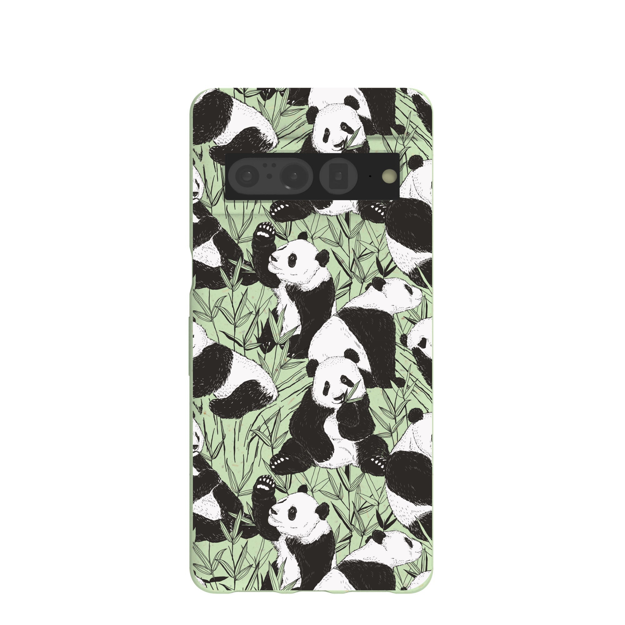 Sage Green Pandamonium Google Pixel 7 Pro Case Refurbished - Pela Case refurbished available on Cerqular