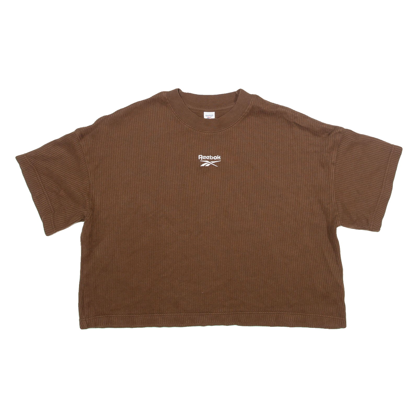 REEBOK Cropped Womens T-Shirt Brown L Refurbished - N/A refurbished available on Cerqular
