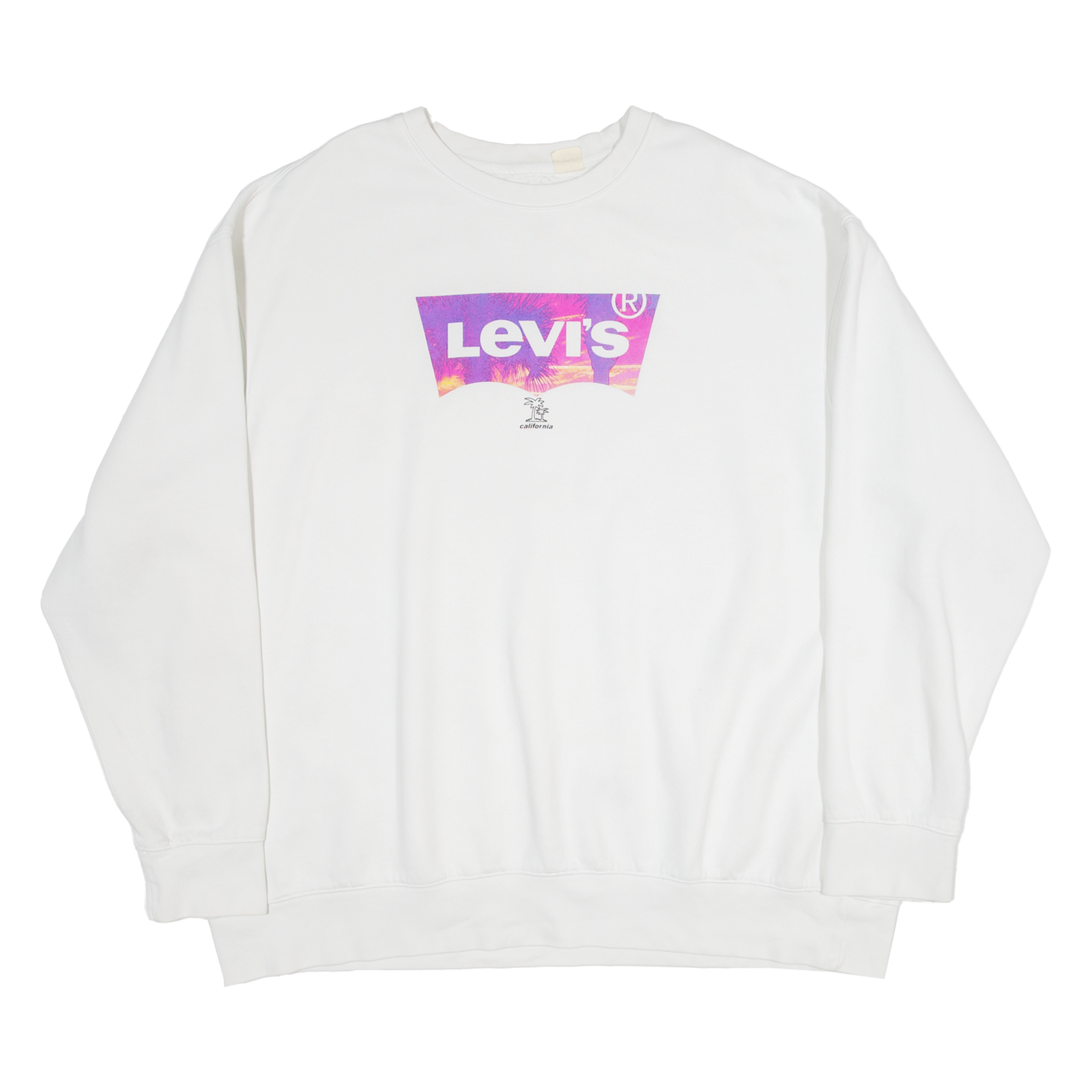 LEVI'S Womens Sweatshirt White 2XL Refurbished - N/A refurbished available on Cerqular