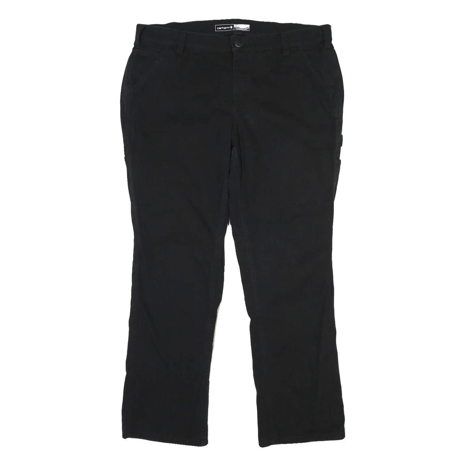 CARHARTT Womens Cotton Black Relaxed Straight Trousers W40 L31 Workwear Utility Refurbished - N/A refurbished available on Cerqular