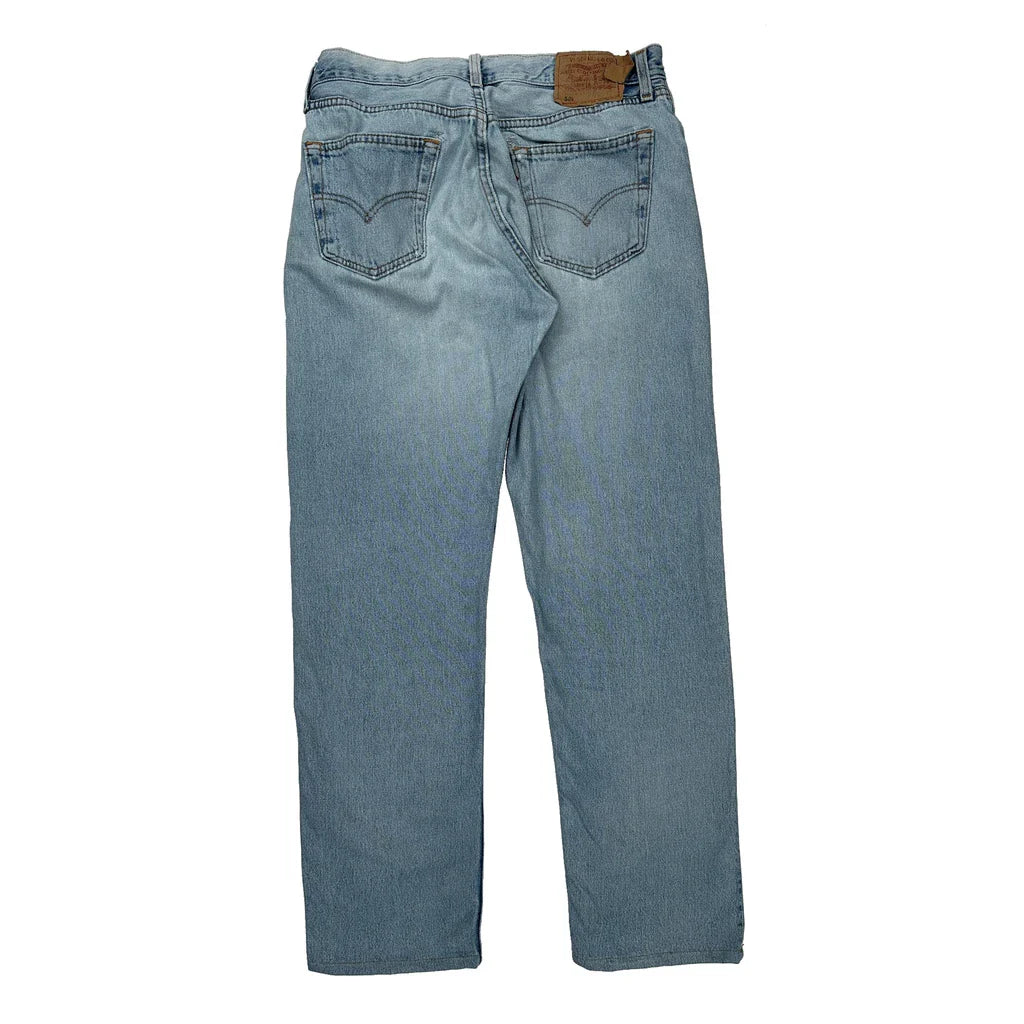 Levis Jeans - 32W 30L Light Wash Denim Refurbished - Thrifted (note: this is a term often used to describe second- refurbished available on Cerqular