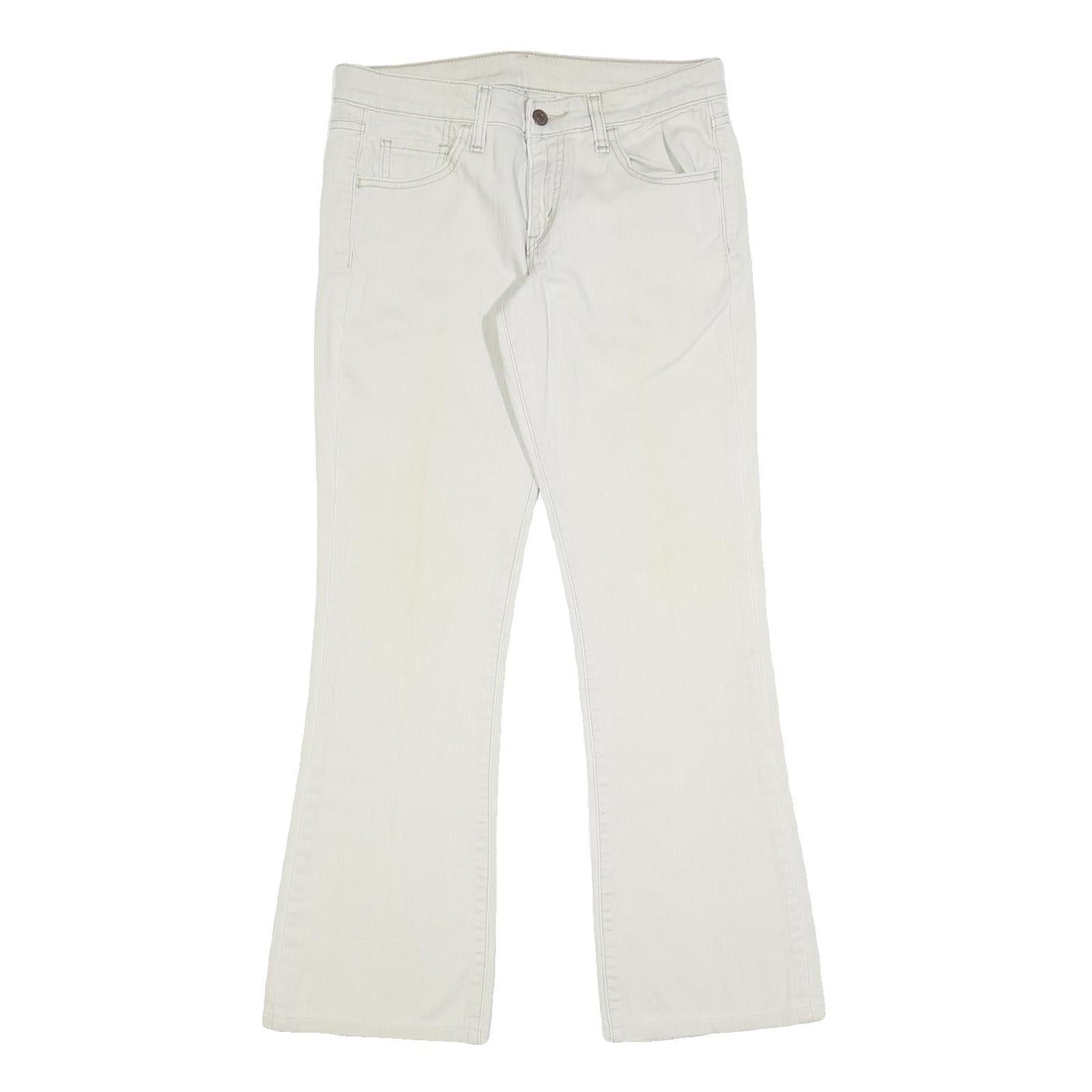 LEVI'S 518 Womens White Regular Bootcut Denim Jeans W29 L30 Cotton Blend Zip Refurbished - N/A refurbished available on Cerqular