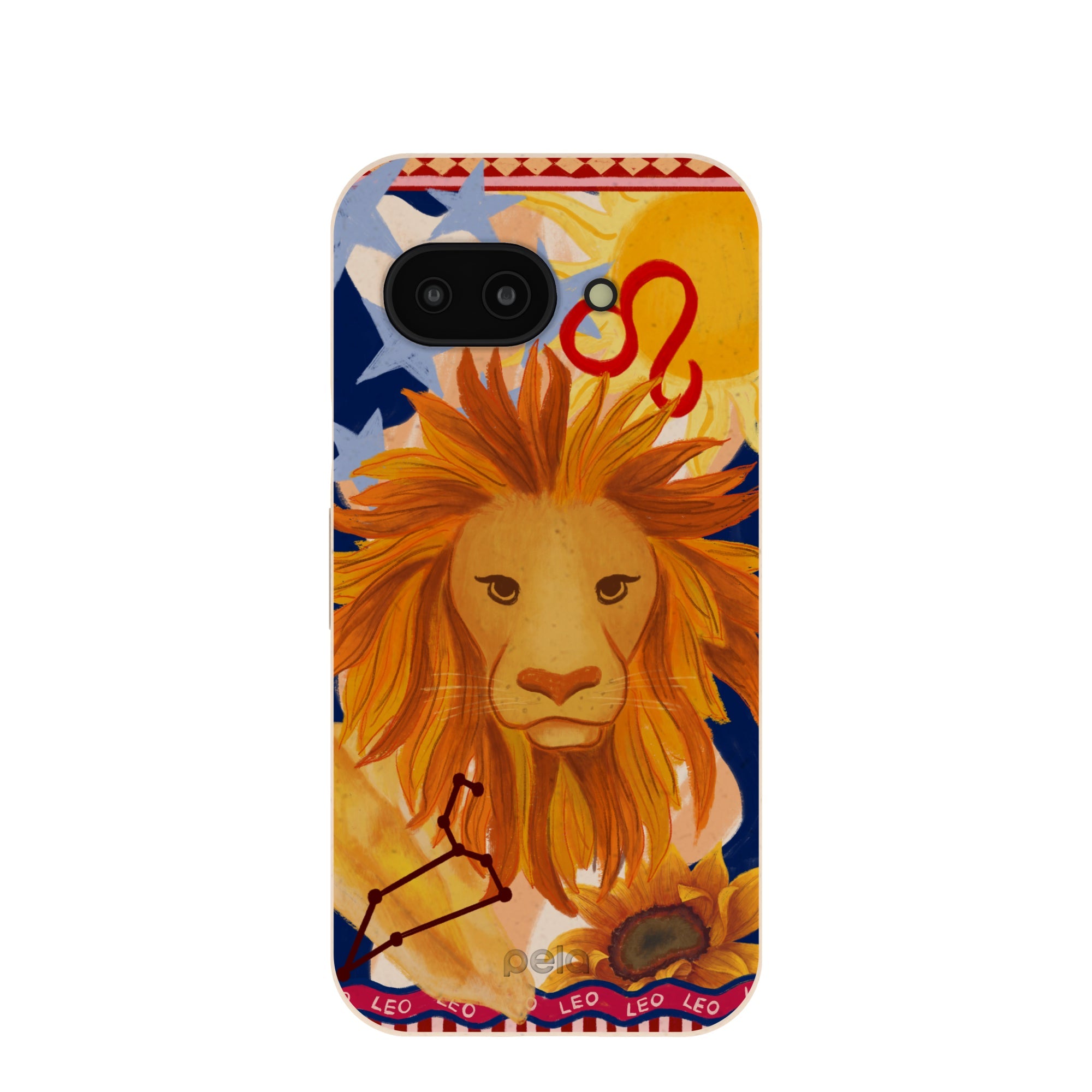 Seashell Leo Lion Google Pixel 9a Case Refurbished - Pela Case refurbished available on Cerqular