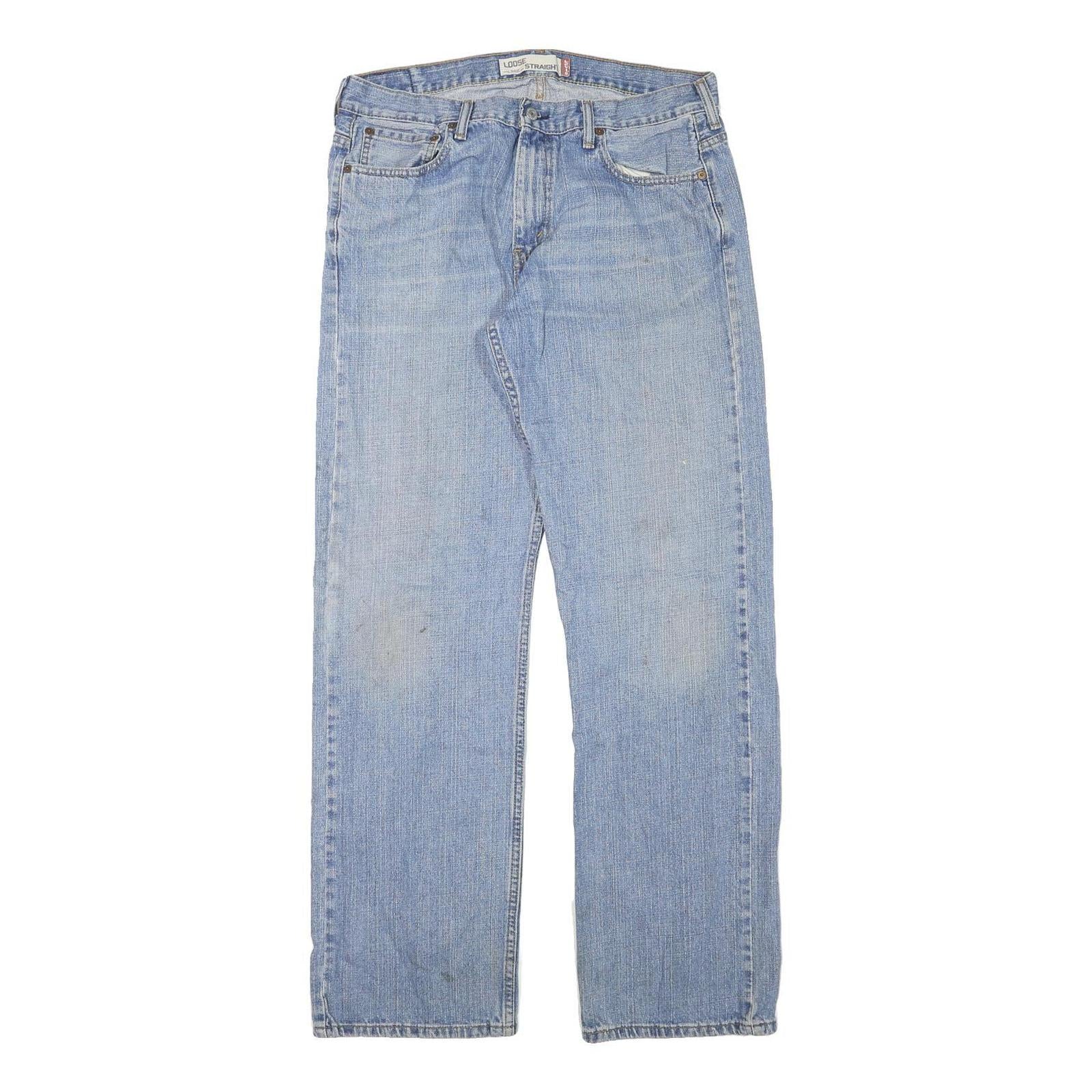 Buy LEVI'S Mens Jeans Blue Loose Straight Denim Medium W35 L34 Classic Cotton Blend Refurbished - $36.39 LEVI'S Mens Jeans Blue Loose Straight Denim Medium W35 L34 Classic Cotton Blend Refurbished - N/A refurbished available on Cerqular