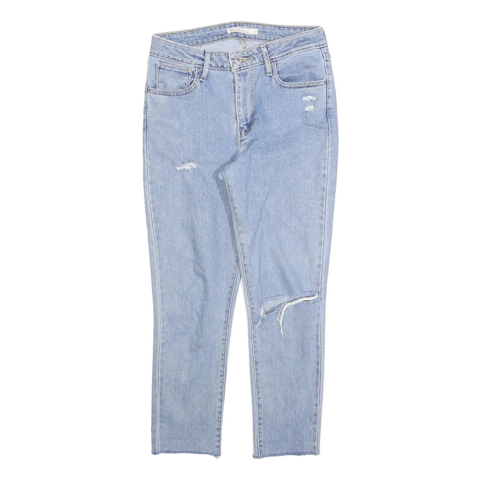 Buy LEVI'S 721 Womens Slim Light Blue Denim Stone Wash W28 L25 Distressed Jeans Refurbished - $36.39 LEVI'S 721 Womens Slim Light Blue Denim Stone Wash W28 L25 Distressed Jeans Refurbished - N/A refurbished available on Cerqular