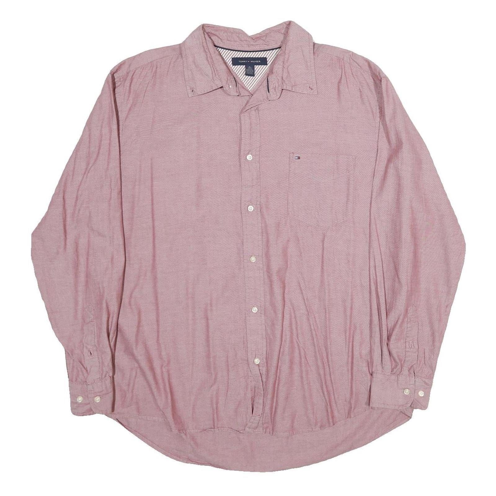 Buy TOMMY HILFIGER Mens Red Plain Shirt XL Cotton Long Sleeve Button Down Refurbished - $35.09 TOMMY HILFIGER Mens Red Plain Shirt XL Cotton Long Sleeve Button Down Refurbished - N/A refurbished available on Cerqular