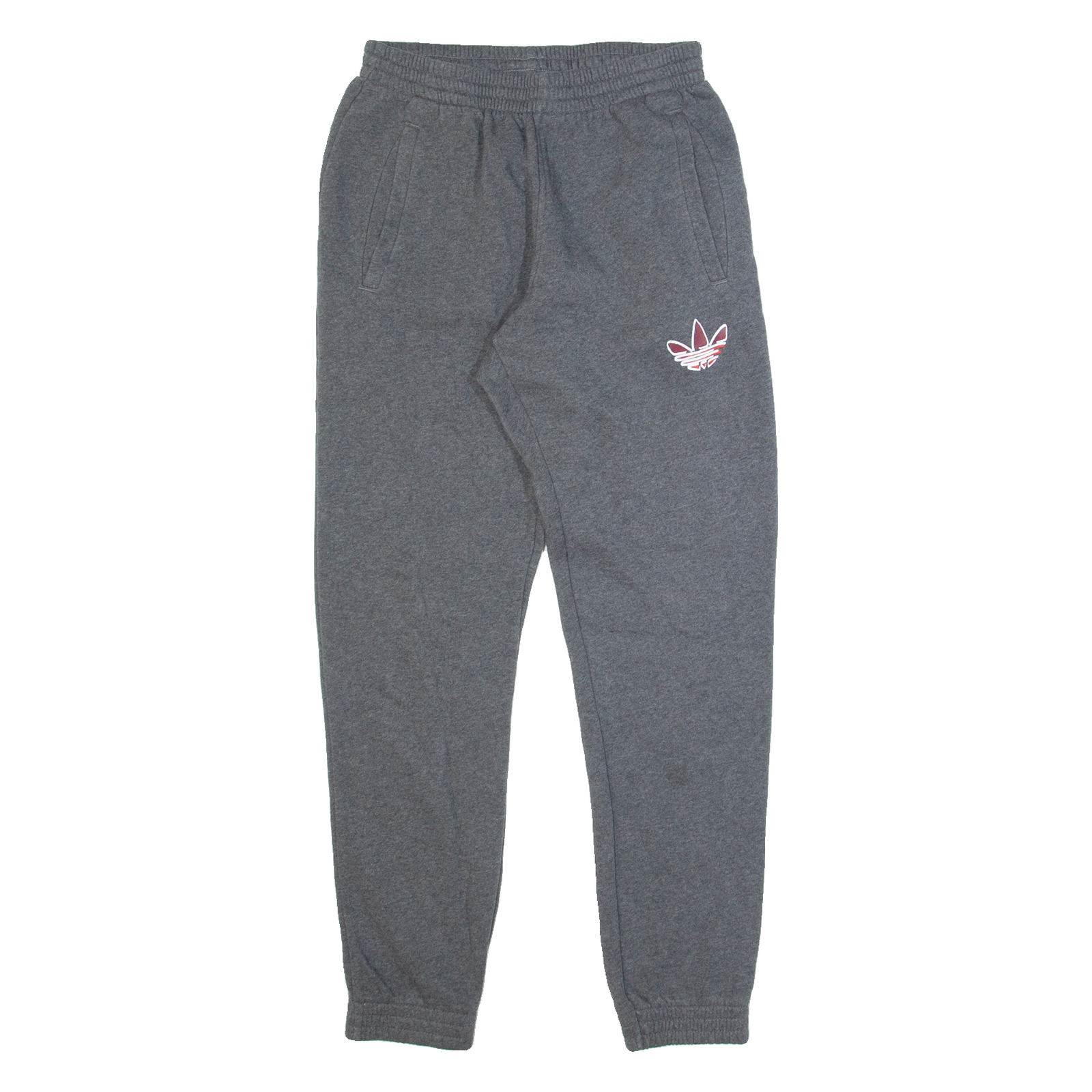 ADIDAS Mens Joggers Grey Tapered M W26 L30 Refurbished - N/A refurbished available on Cerqular