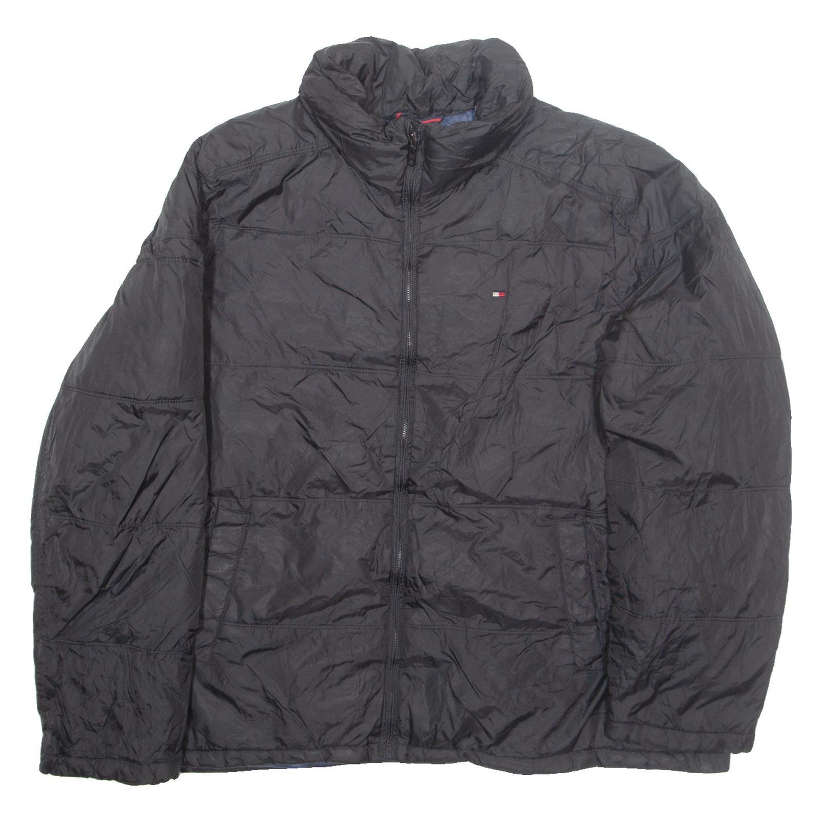 NAUTICA Mens Puffer Coat Black Nylon 2XL Refurbished - N/A refurbished available on Cerqular