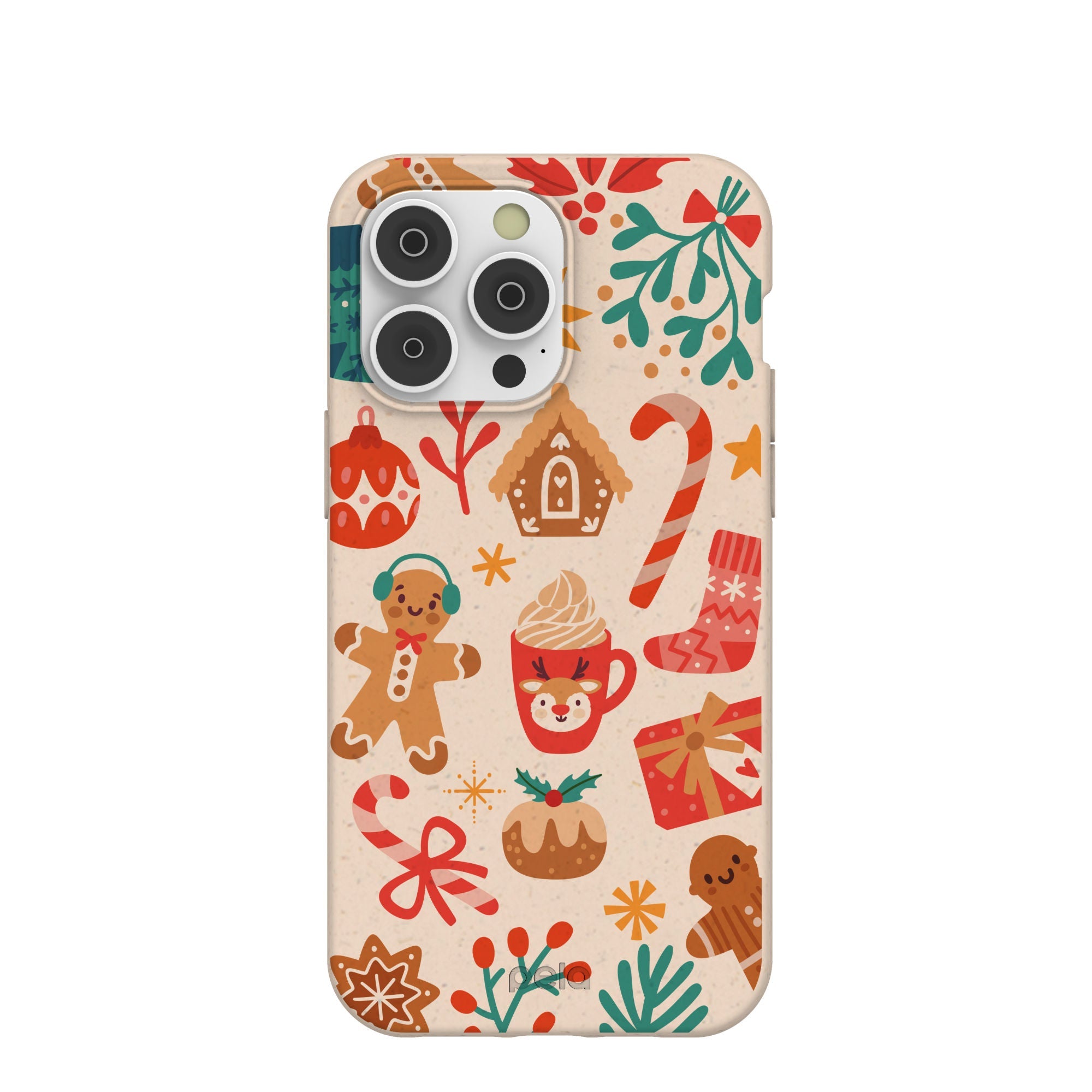 Seashell Festive AF iPhone 14 Pro Max Case Refurbished - Pela Case refurbished available on Cerqular