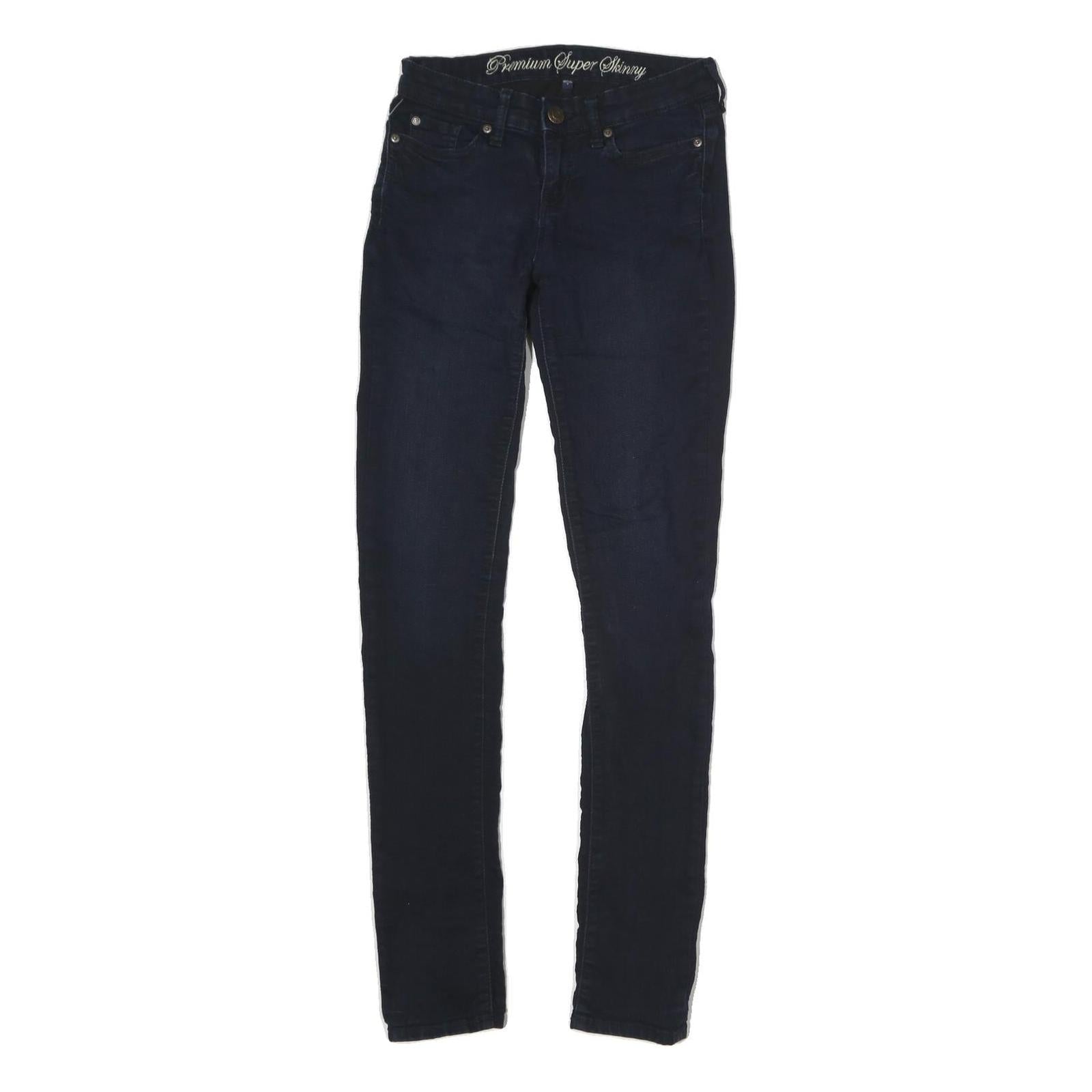 GAP Womens Slim Dark Blue Denim Jeans W26 L32 Premium Super Skinny Zip Refurbished - N/A refurbished available on Cerqular