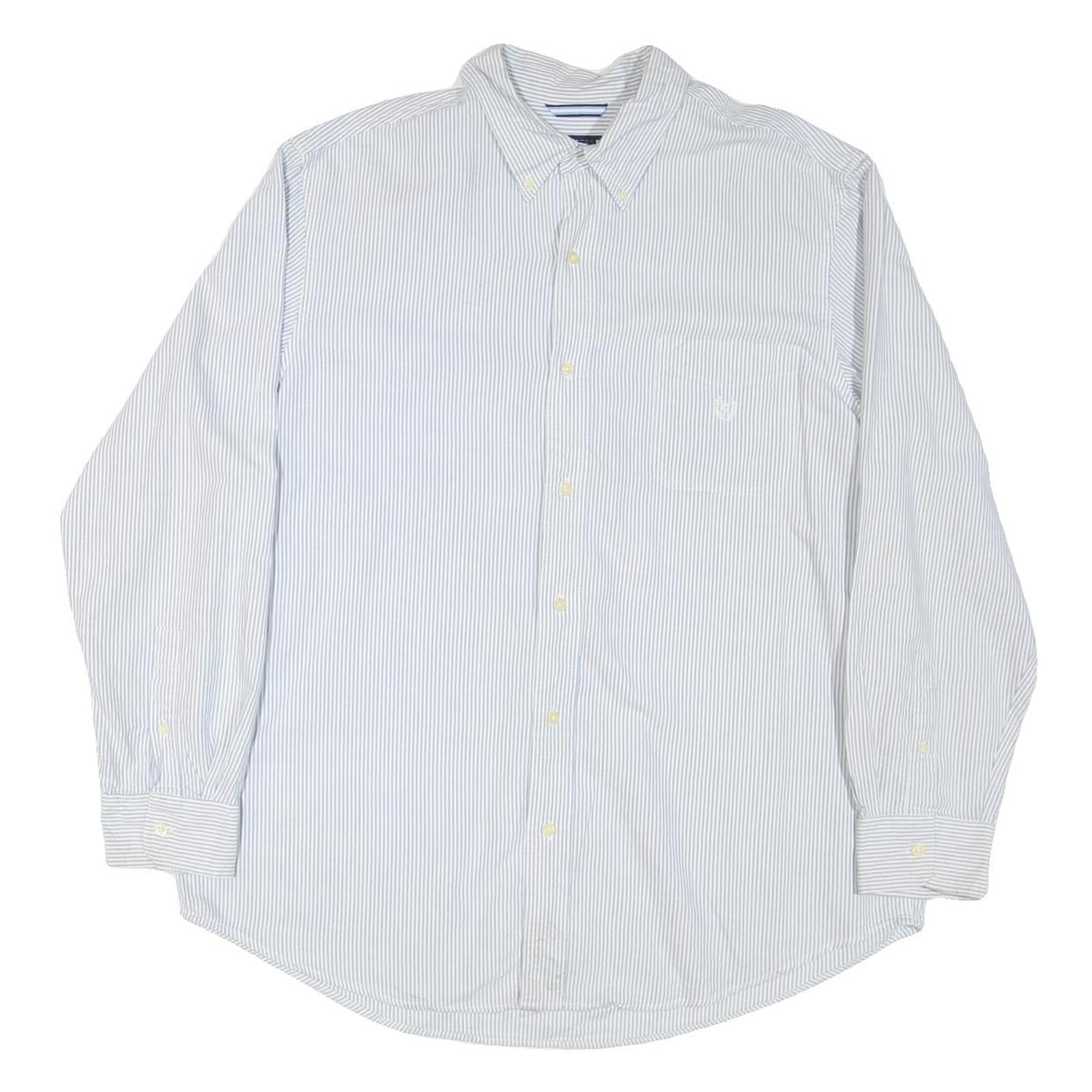 Buy CHAPS Mens Blue & White Striped Shirt XL Button-Down Collar Cotton Blend Refurbished - $31.19 CHAPS Mens Blue & White Striped Shirt XL Button-Down Collar Cotton Blend Refurbished - N/A refurbished available on Cerqular
