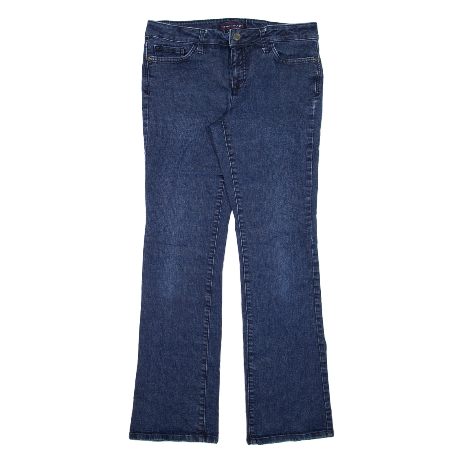 TOMMY HILFIGER Womens Jeans Blue Classic Bootcut W32 L30 Refurbished - N/A refurbished available on Cerqular