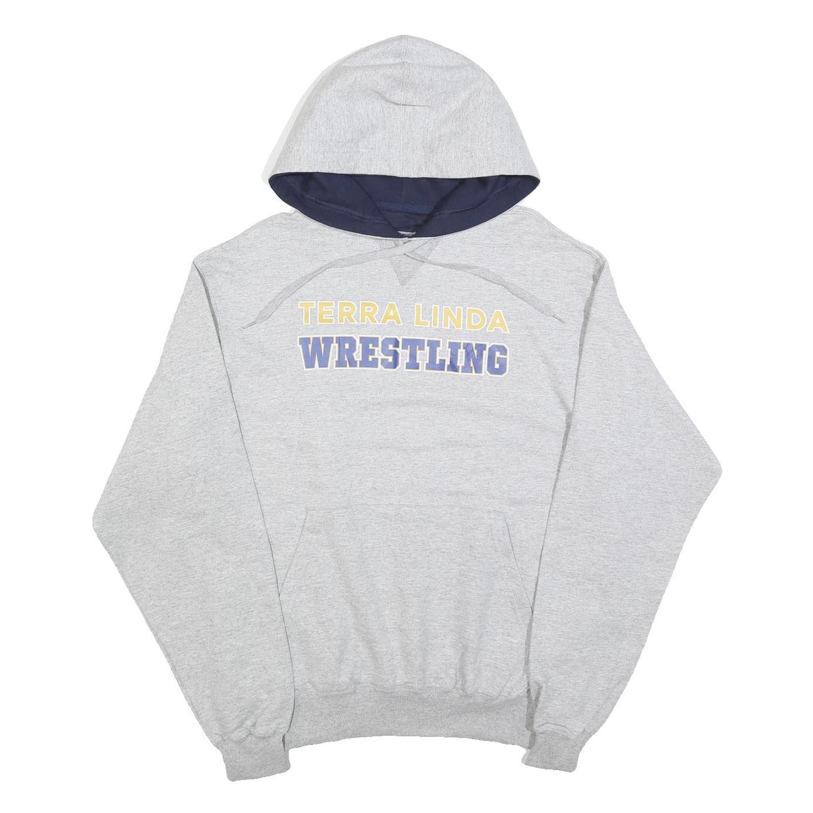 CHAMPION Mens Grey Terra Linda Wrestling Pullover Hoodie M Cotton Blend Refurbished - N/A refurbished available on Cerqular