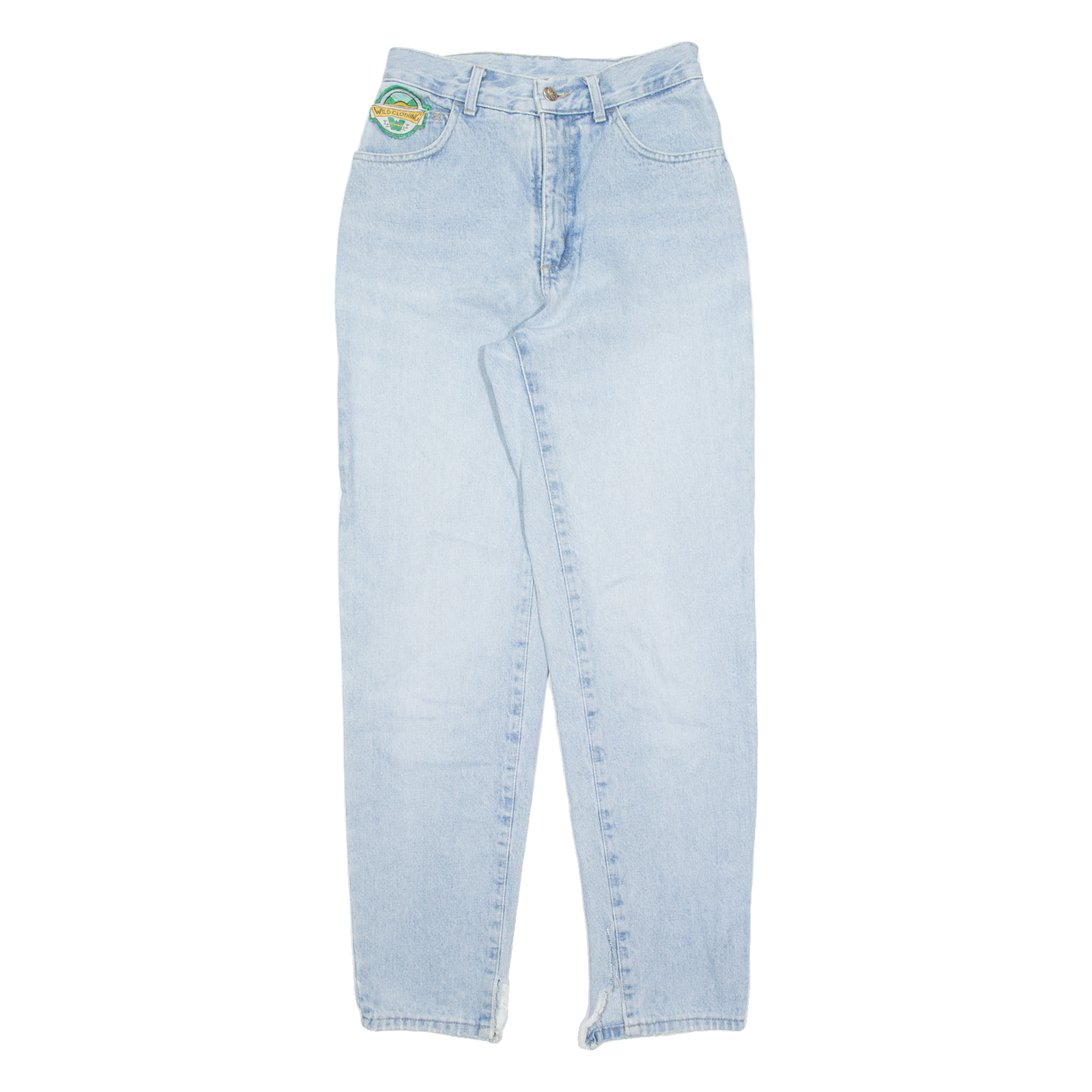 WILD CLOTHING Womens Jeans Blue Regular Tapered 90s Stone Wash W24 L30 Refurbished - N/A refurbished available on Cerqular