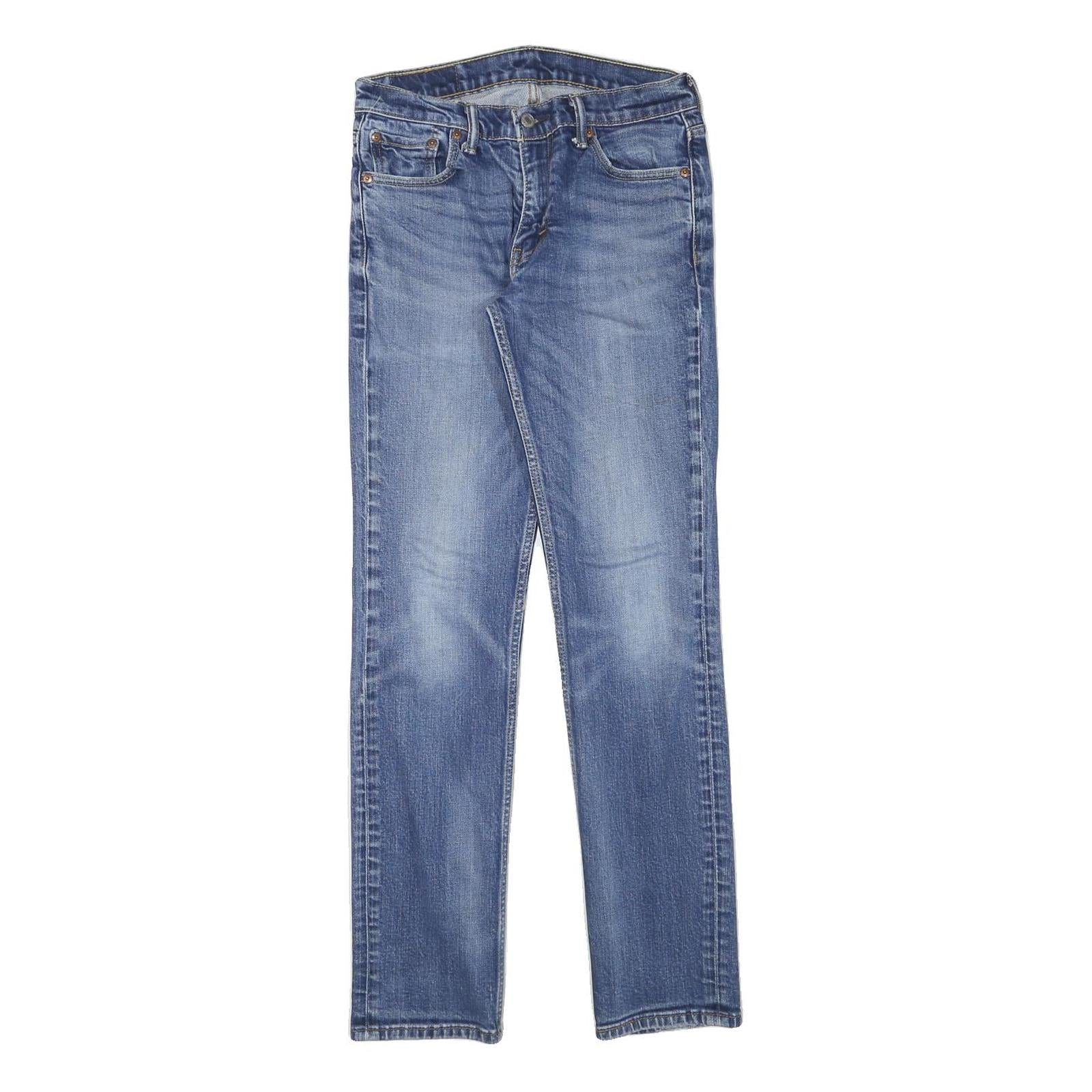 LEVI'S Mens Slim Blue Denim Medium Zip W28 L32 Classic Style Jeans Refurbished - N/A refurbished available on Cerqular