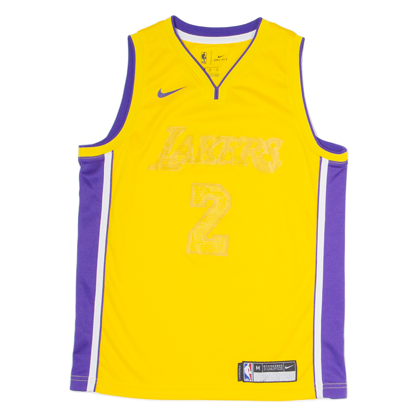 Buy NIKE Lakers 2 Ball Mens Vest Yellow Sleeveless USA V-Neck M Refurbished - $37.69 NIKE Lakers 2 Ball Mens Vest Yellow Sleeveless USA V-Neck M Refurbished - N/A refurbished available on Cerqular