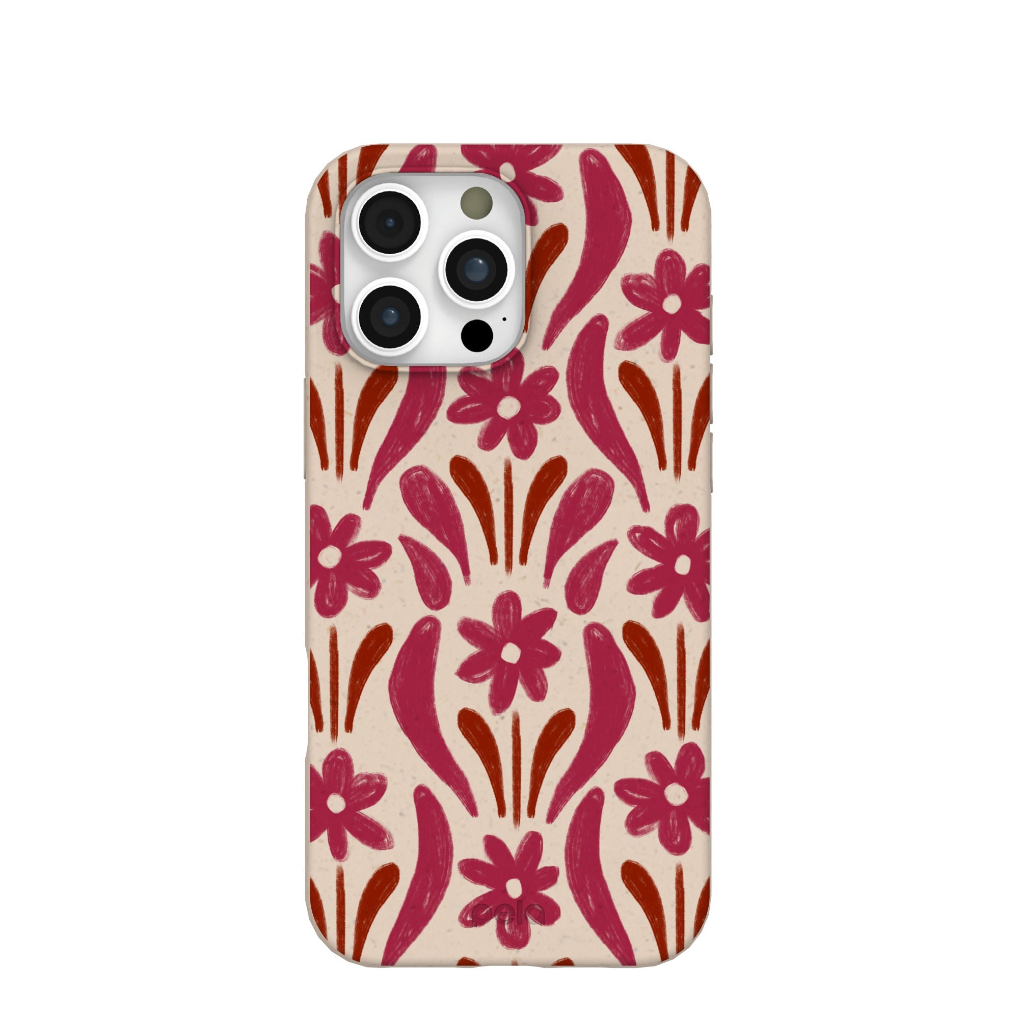 Seashell Flower Stack iPhone 16 Pro Max Case Refurbished - Pela Case refurbished available on Cerqular