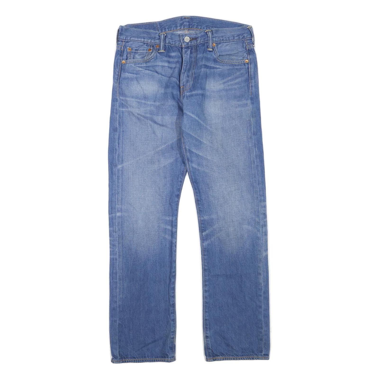 LEVI'S 504 Womens Jeans Blue Regular Straight Denim Medium W30 L30 Classic Fit Refurbished - N/A refurbished available on Cerqular