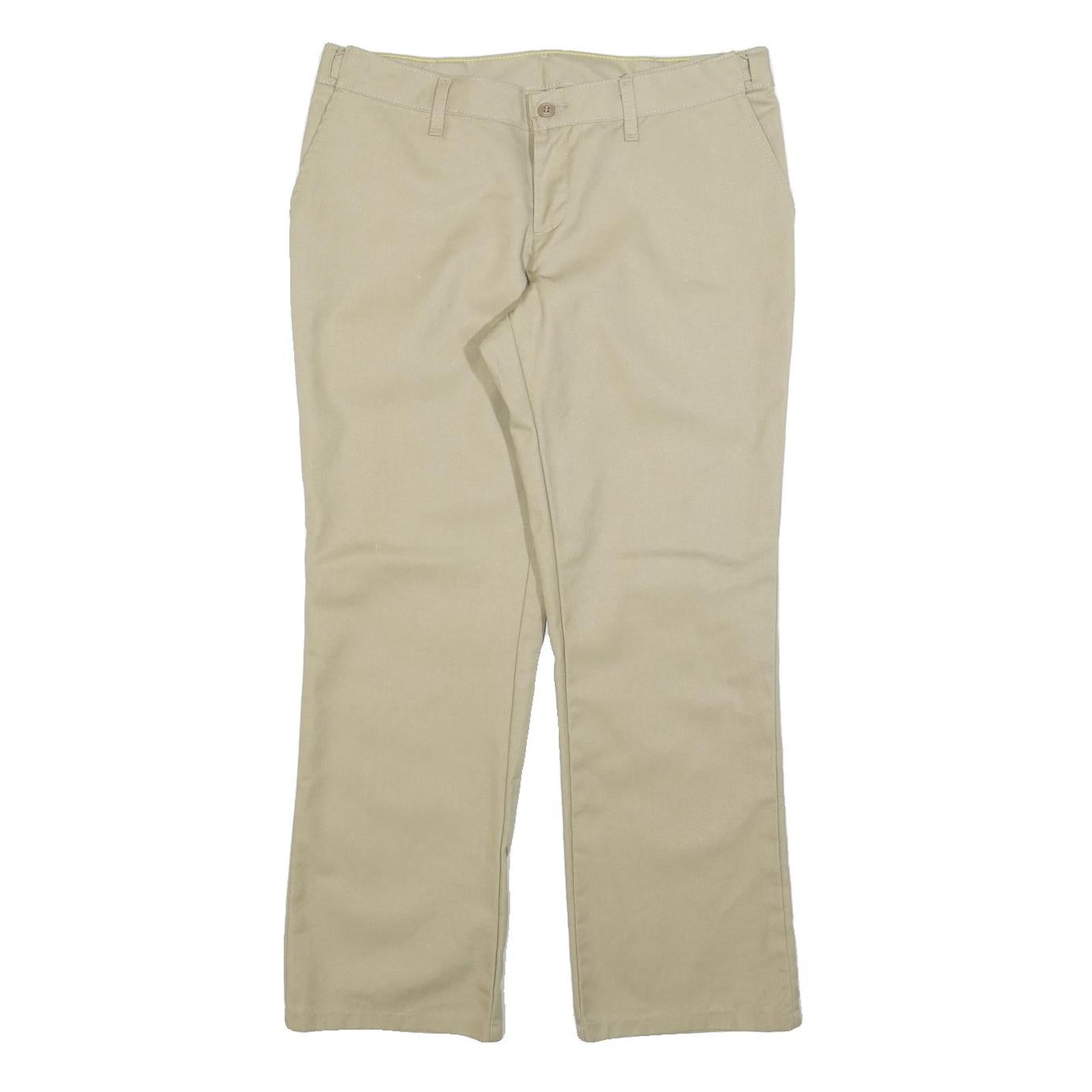 DICKIES Womens Cotton Blend Beige Regular Fit Straight Leg Trousers W32 L30 Refurbished - N/A refurbished available on Cerqular