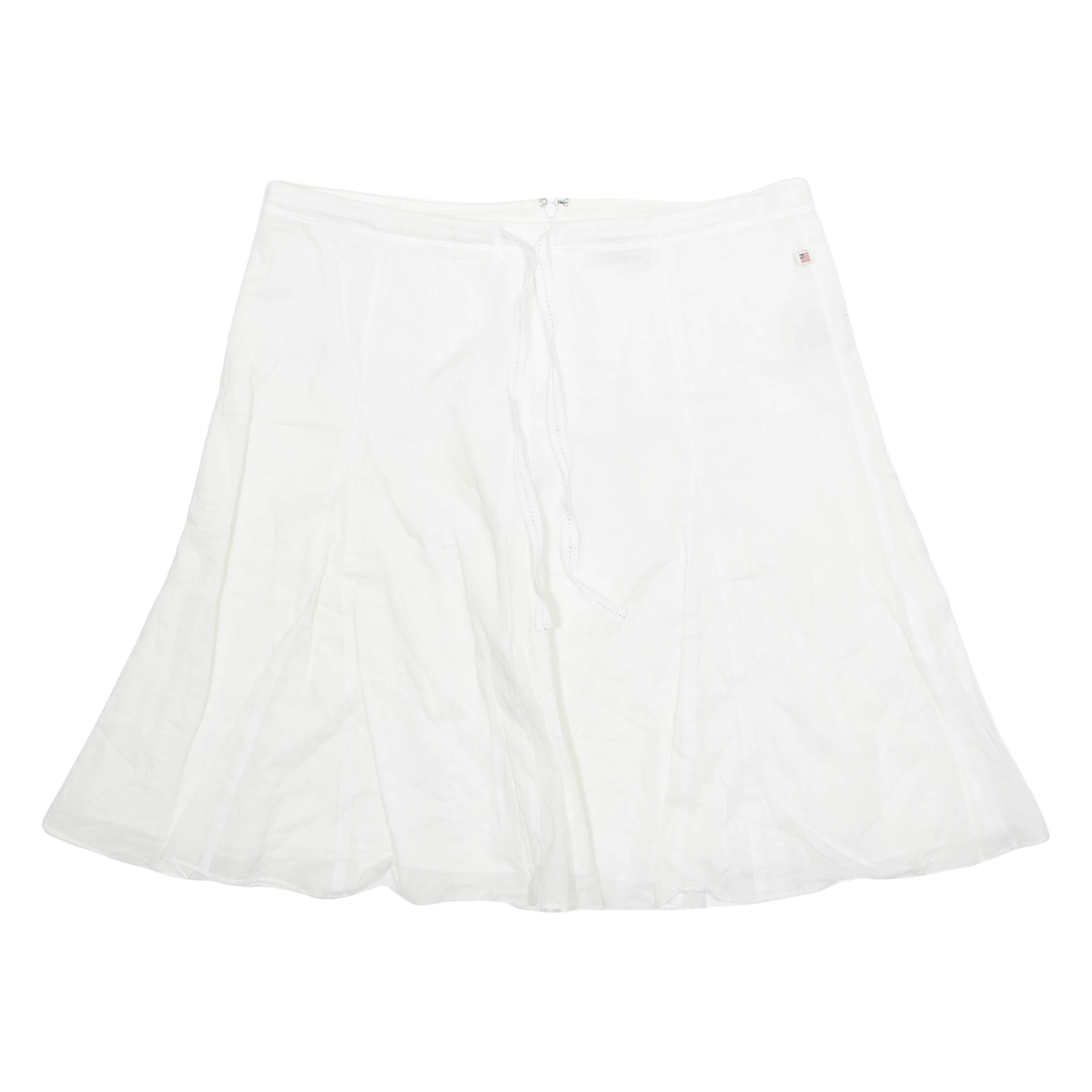 RALPH LAUREN POLO JEANS COMPANY Womens Flare Skirt White Short L Refurbished - N/A refurbished available on Cerqular