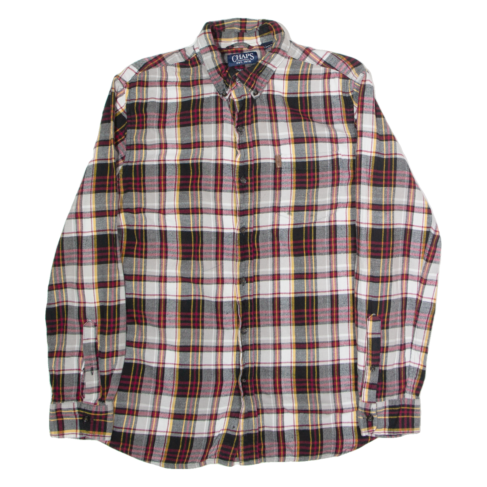 Buy CHAPS Mens Flannel Shirt Black Check Long Sleeve M Refurbished - $22.09 CHAPS Mens Flannel Shirt Black Check Long Sleeve M Refurbished - N/A refurbished available on Cerqular