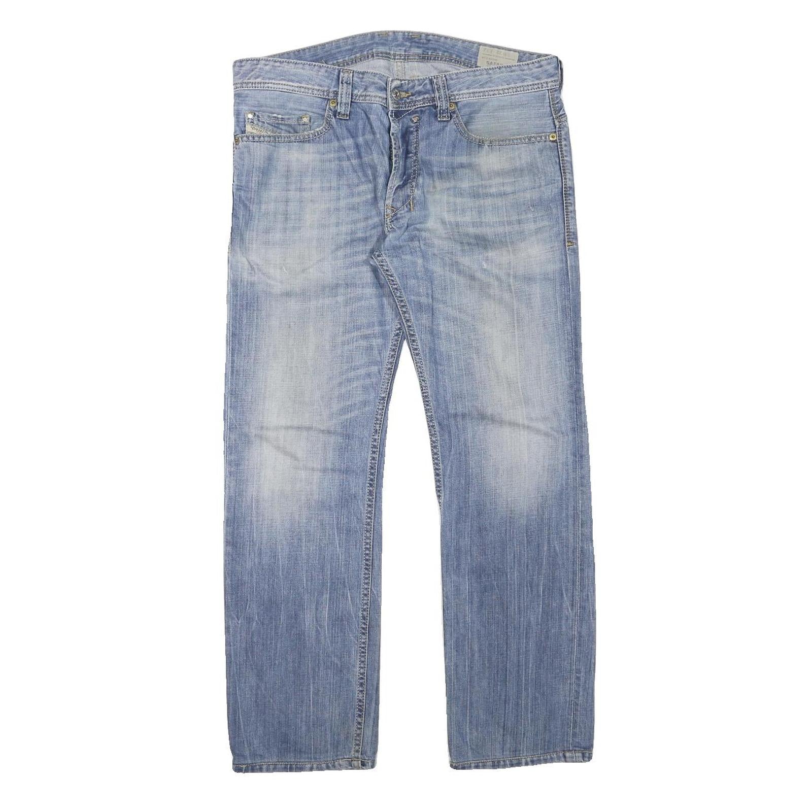 DIESEL Womens Regular Blue Denim Cotton Blend Button Jeans W34 L28 Classic Refurbished - N/A refurbished available on Cerqular