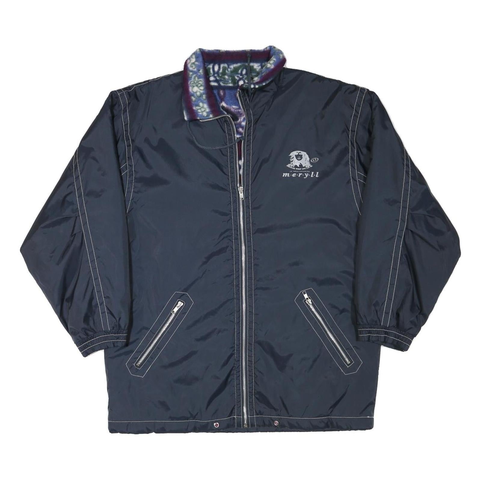 Buy MERYLL Womens Navy Blue Reversible Zip Jacket M Polyester Blend Plain Casual Refurbished - $51.99 MERYLL Womens Navy Blue Reversible Zip Jacket M Polyester Blend Plain Casual Refurbished - N/A refurbished available on Cerqular