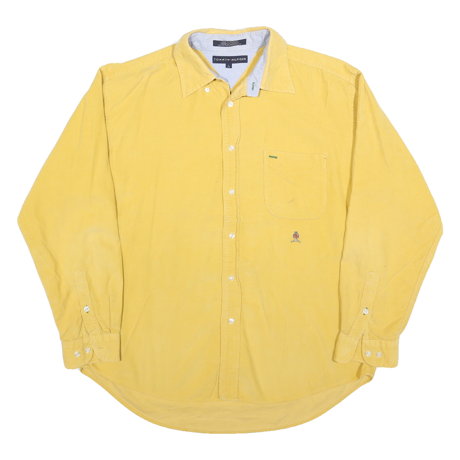 Buy TOMMY HILFIGER Mens Yellow Shirt L Cotton Blend Classic Button Shirt Refurbished - $40.29 TOMMY HILFIGER Mens Yellow Shirt L Cotton Blend Classic Button Shirt Refurbished - N/A refurbished available on Cerqular