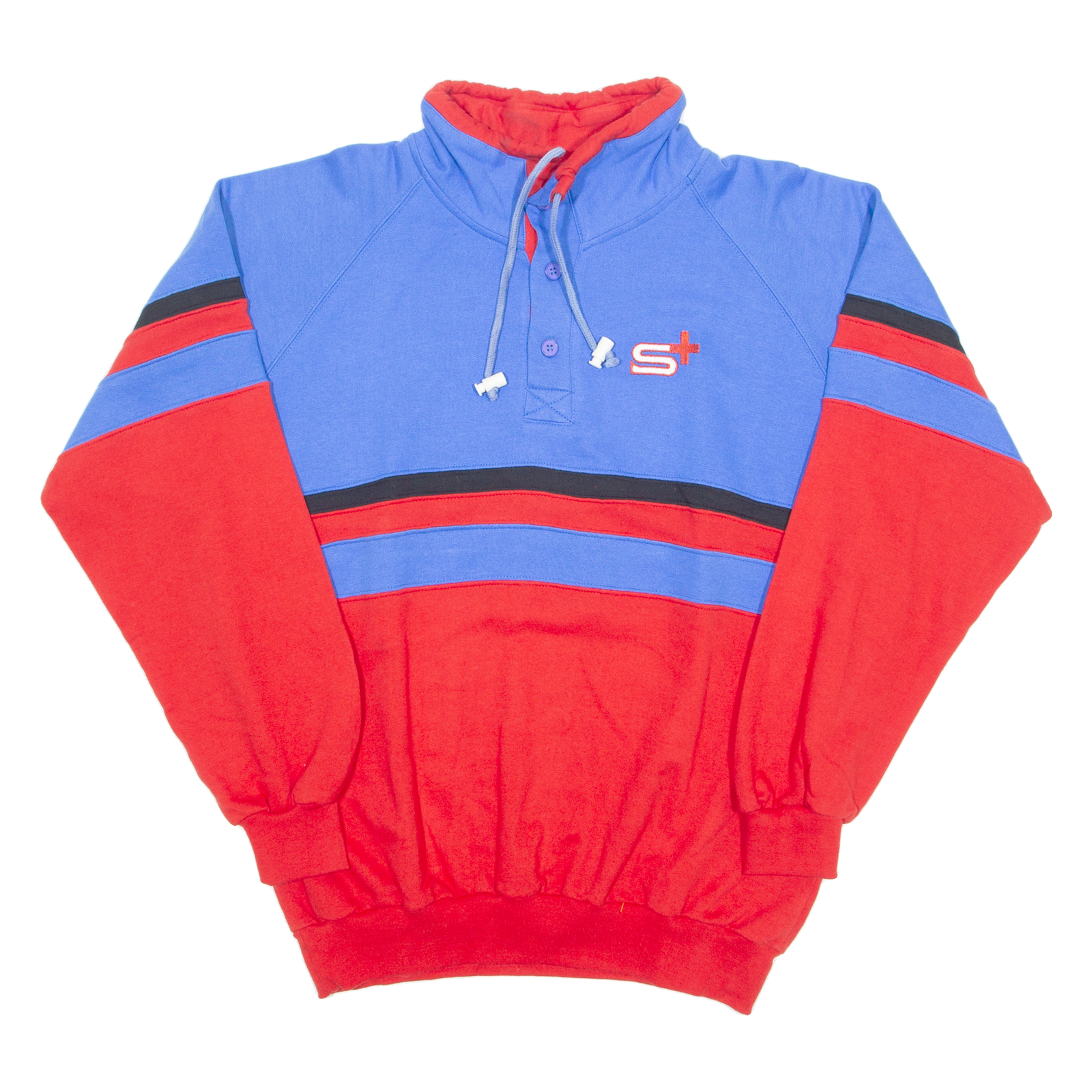 S+ Mens Sweatshirt Red Button Neck XL Refurbished - N/A refurbished available on Cerqular