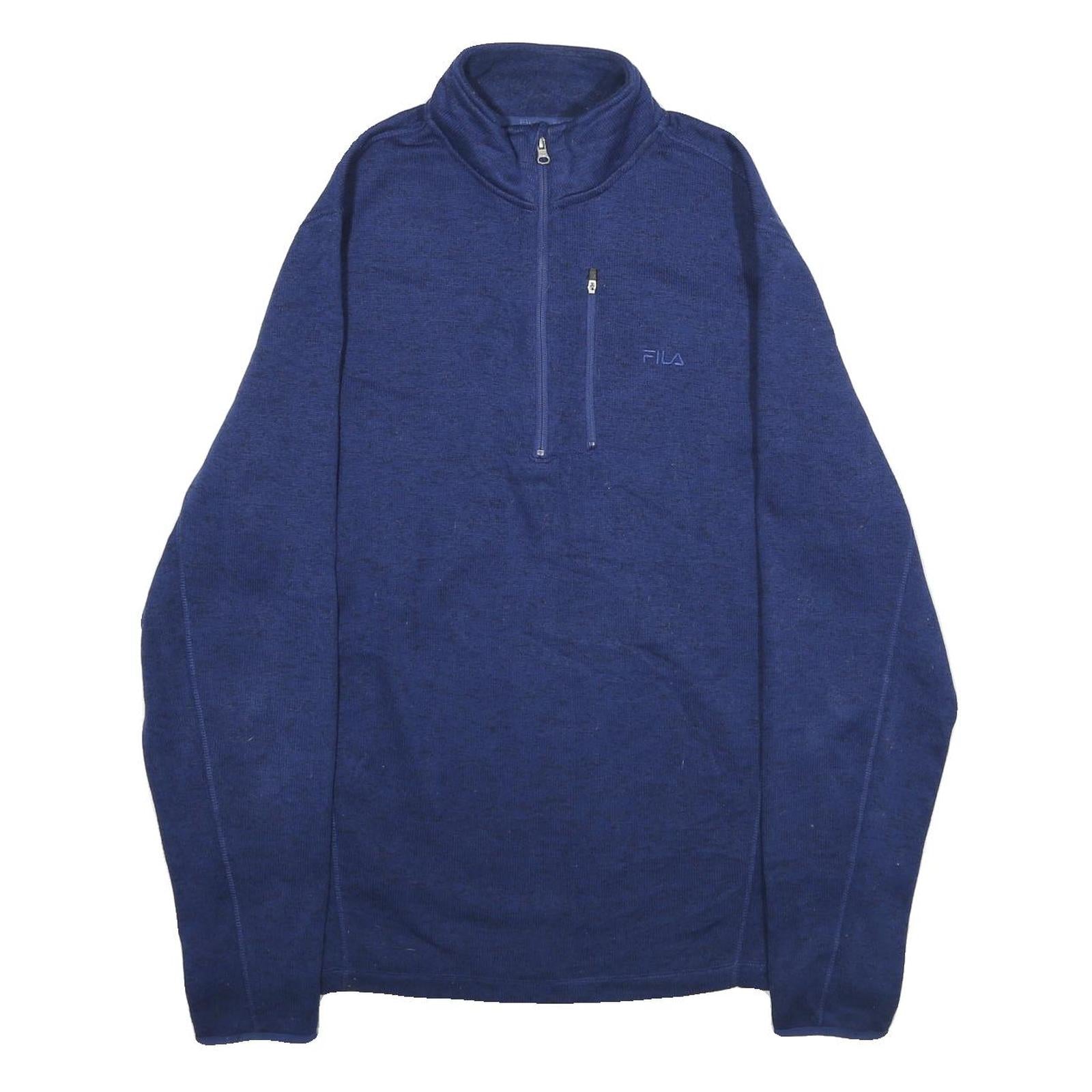 Buy FILA Mens Blue Pullover Plain Crew Neck Polyester Jumper L Zip Pocket Refurbished - $33.79 FILA Mens Blue Pullover Plain Crew Neck Polyester Jumper L Zip Pocket Refurbished - N/A refurbished available on Cerqular