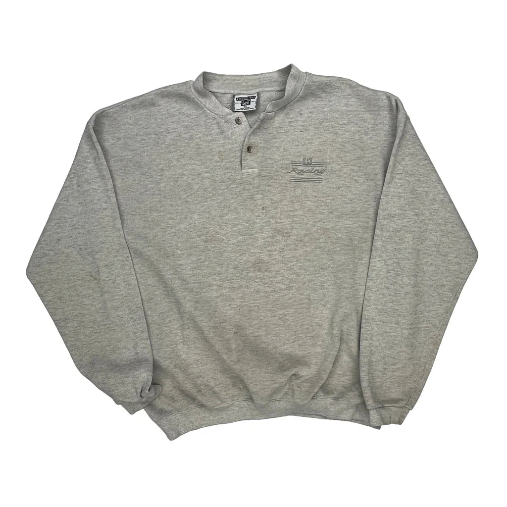 Lee Sweatshirt - XL Grey Cotton Refurbished - Thrifted (note: this is a term often used to describe second- refurbished available on Cerqular