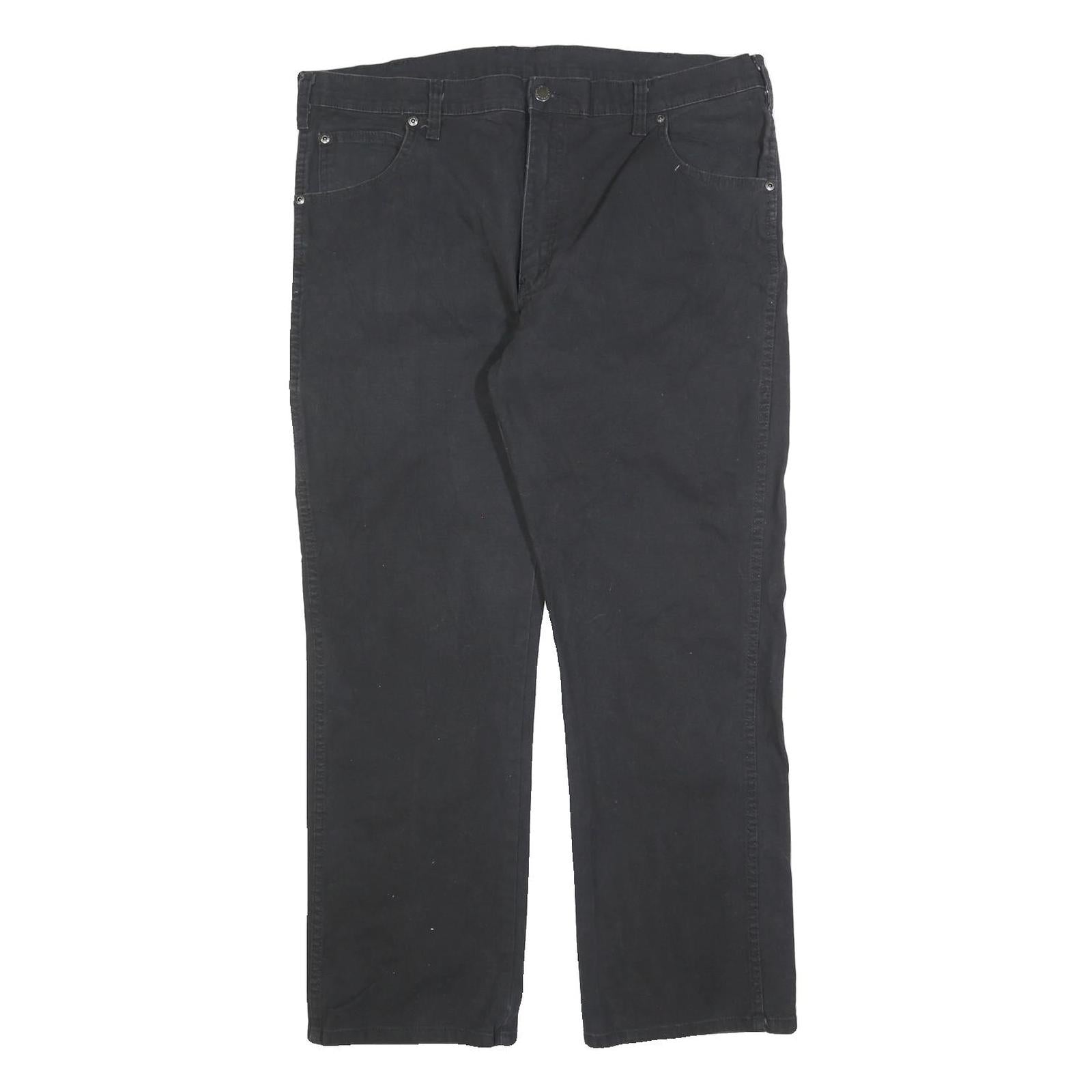 DICKIES Mens Cotton Blend Black Regular Fit Straight Leg Trousers W38 L30 Refurbished - N/A refurbished available on Cerqular