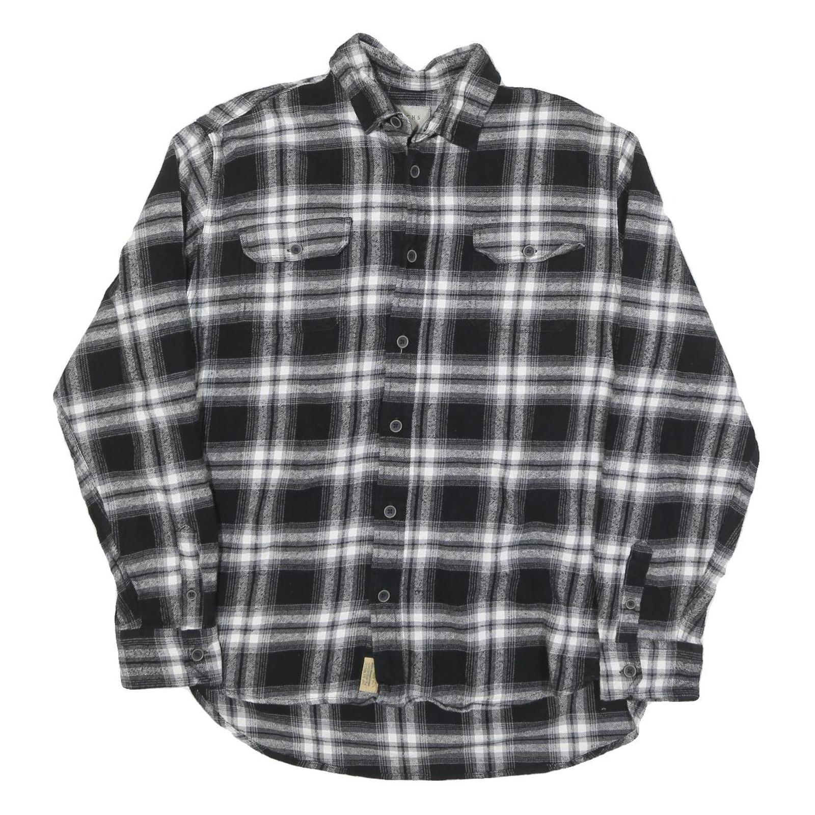 Buy JACHS Mens Black & White Check Shirt L Cotton Blend Long Sleeve Casual Button Refurbished - $32.49 JACHS Mens Black & White Check Shirt L Cotton Blend Long Sleeve Casual Button Refurbished - N/A refurbished available on Cerqular