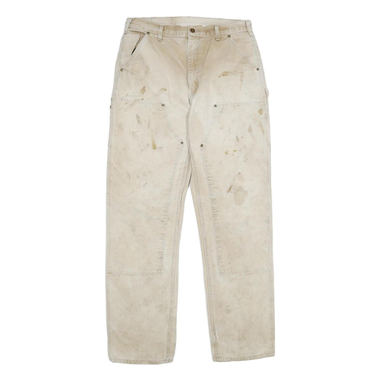 Buy CARHARTT Mens Cotton Beige Classic Straight Trousers W36 L36 Workwear Durable Refurbished - $40.29 CARHARTT Mens Cotton Beige Classic Straight Trousers W36 L36 Workwear Durable Refurbished - N/A refurbished available on Cerqular