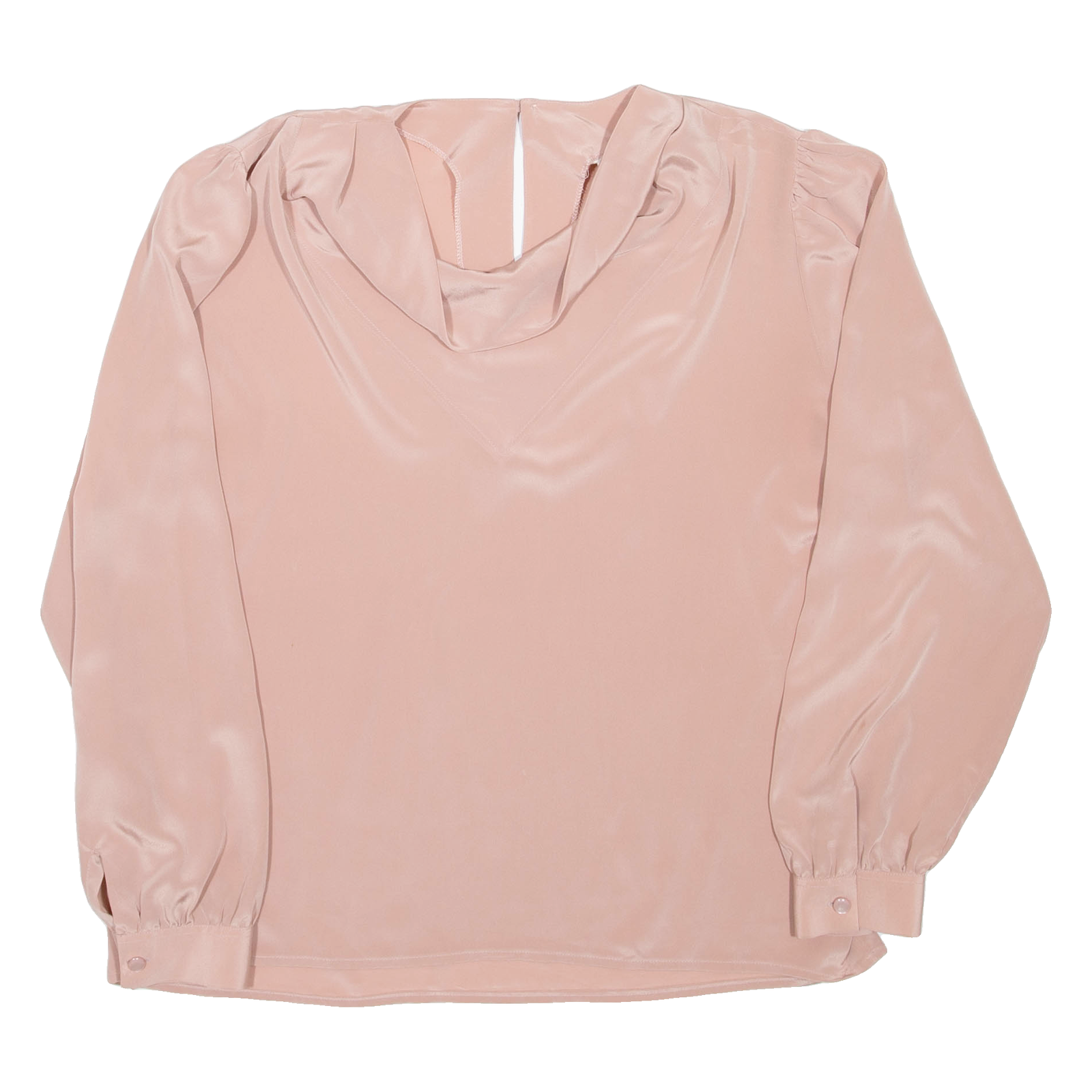 SPENGLER Womens Blouse Pink Long Sleeve L Refurbished - N/A refurbished available on Cerqular