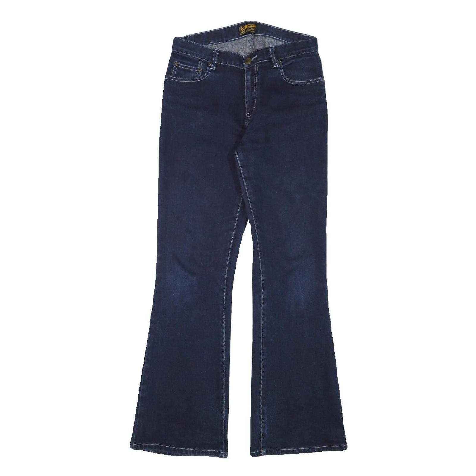 LEE Womens Blue Regular Flared Denim Woven Jeans W28 L29 Classic Zip Cotton Refurbished - N/A refurbished available on Cerqular