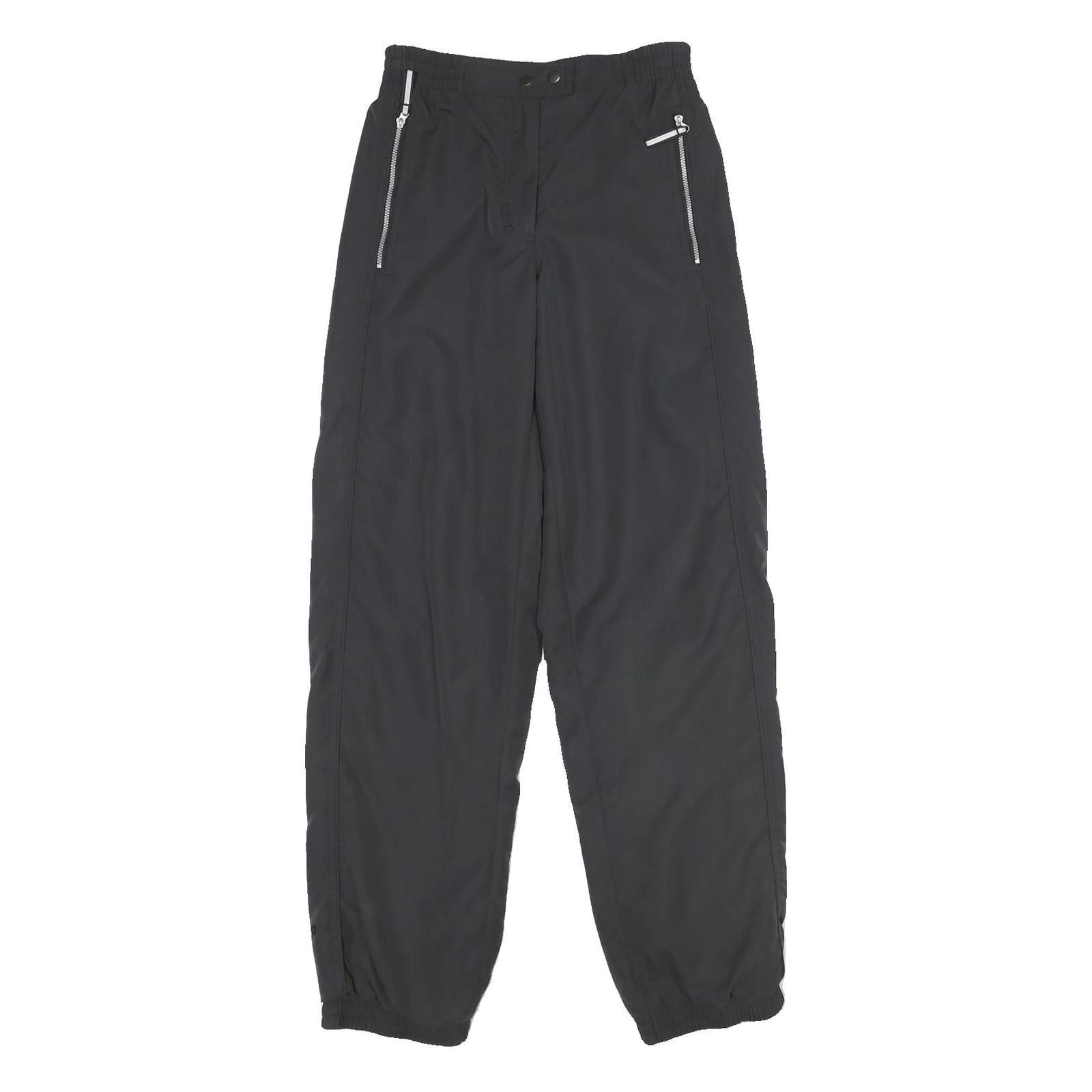 ODLO Womens Joggers Black XS W24 L34 Polyester Lightweight Slim Fit Activewear Refurbished - N/A refurbished available on Cerqular