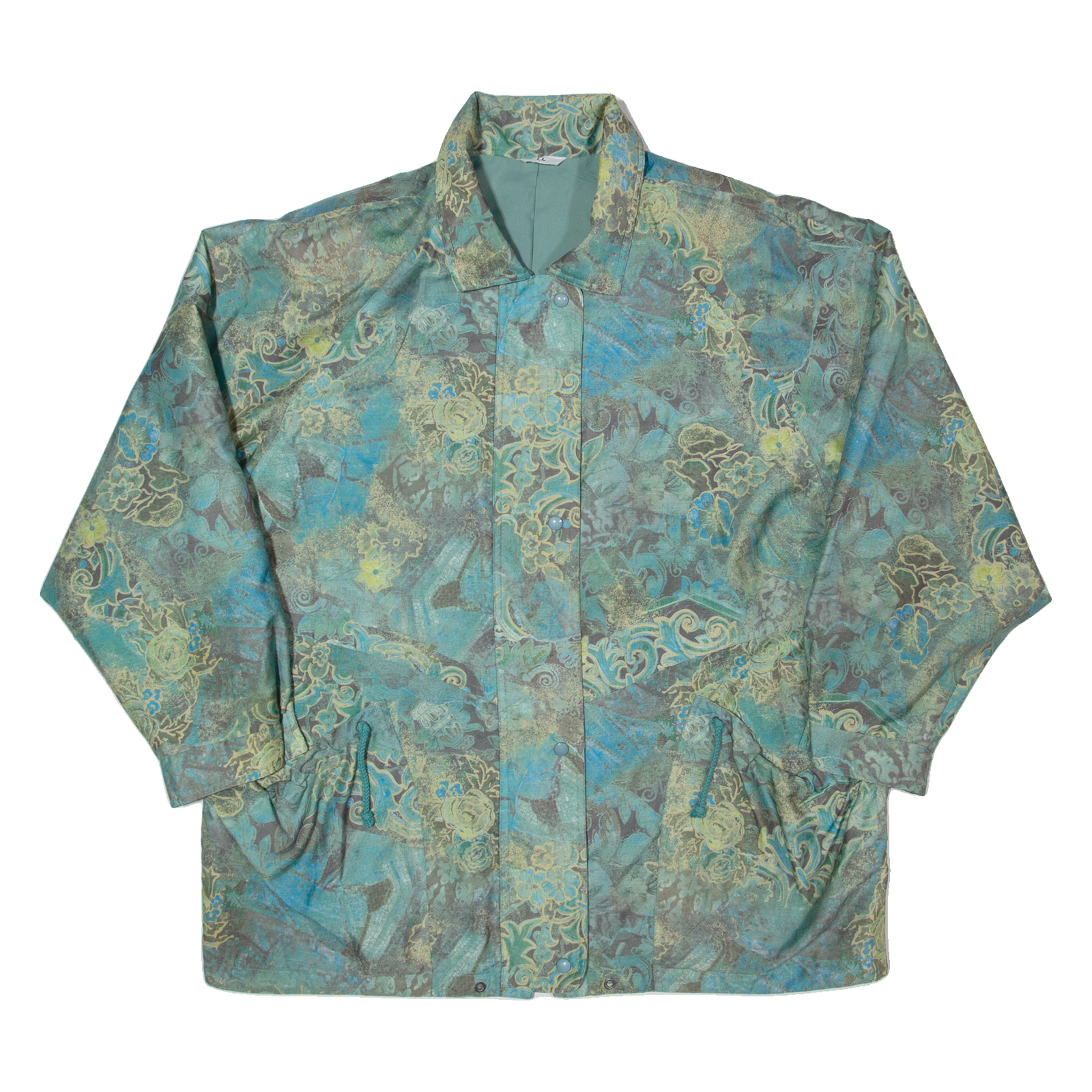 Womens Jacket Green 90s Crazy Pattern XL Refurbished - N/A refurbished available on Cerqular