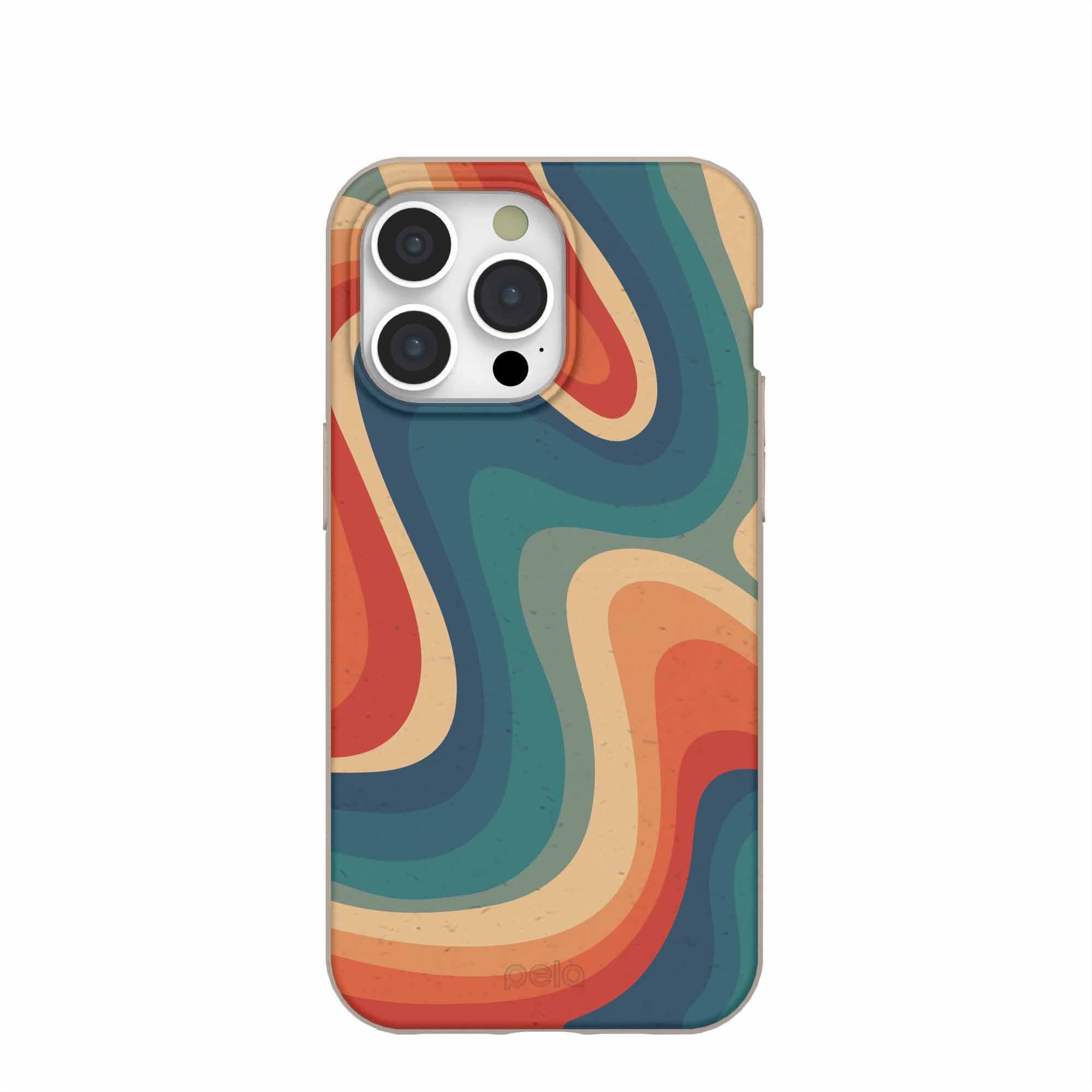 Seashell Disco iPhone 15 Pro Max Case Refurbished - Pela Case refurbished available on Cerqular