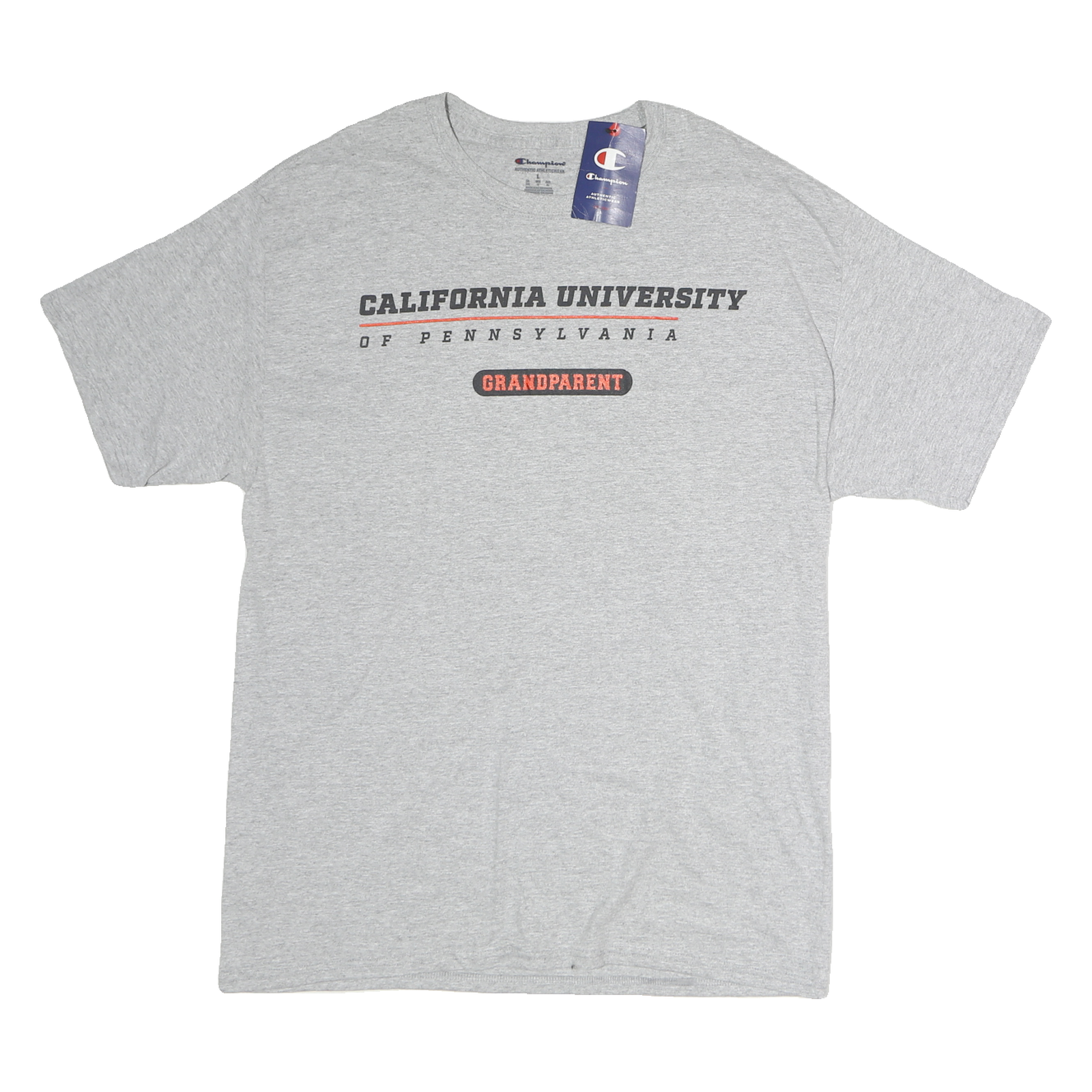 Buy CHAMPION Mens Grey California University Grandparent Graphic T-Shirt L Short Refurbished - $15.59 CHAMPION Mens Grey California University Grandparent Graphic T-Shirt L Short Refurbished - N/A refurbished available on Cerqular