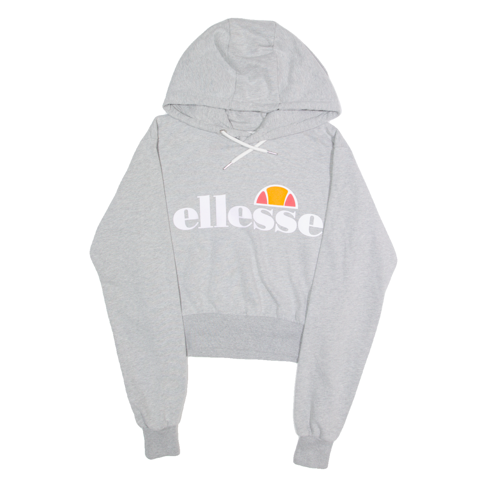 ELLESSE Cropped Womens Grey Hoodie S Refurbished - N/A refurbished available on Cerqular