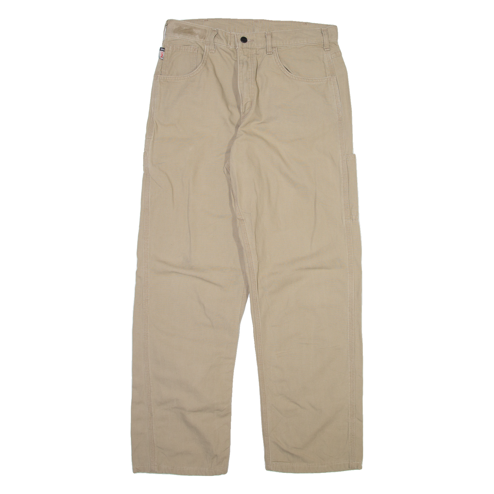 CARHARTT Mens Trousers Beige Relaxed Straight W34 L31 Refurbished - N/A refurbished available on Cerqular