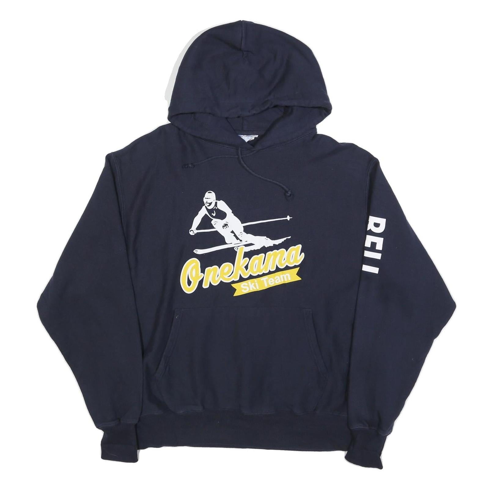 CHAMPION REVERSE WEAVE Mens Navy Onekama Ski Team Pullover Hoodie XL Refurbished - N/A refurbished available on Cerqular