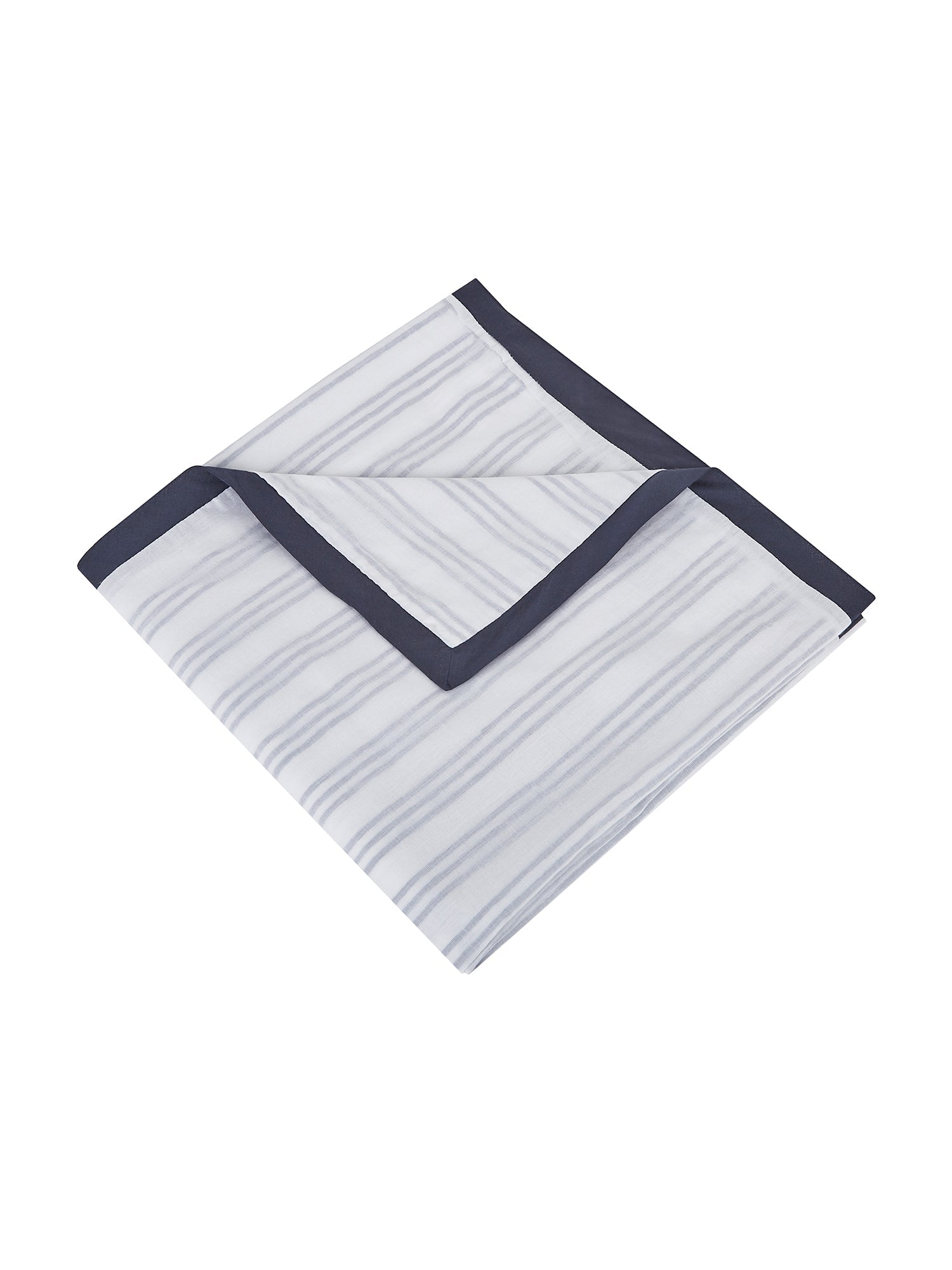 Cairo Blue Striped Cotton Dohar Blanket | Material: Natural Indian Cotton Refurbished - Malabar Baby refurbished available on Cerqular