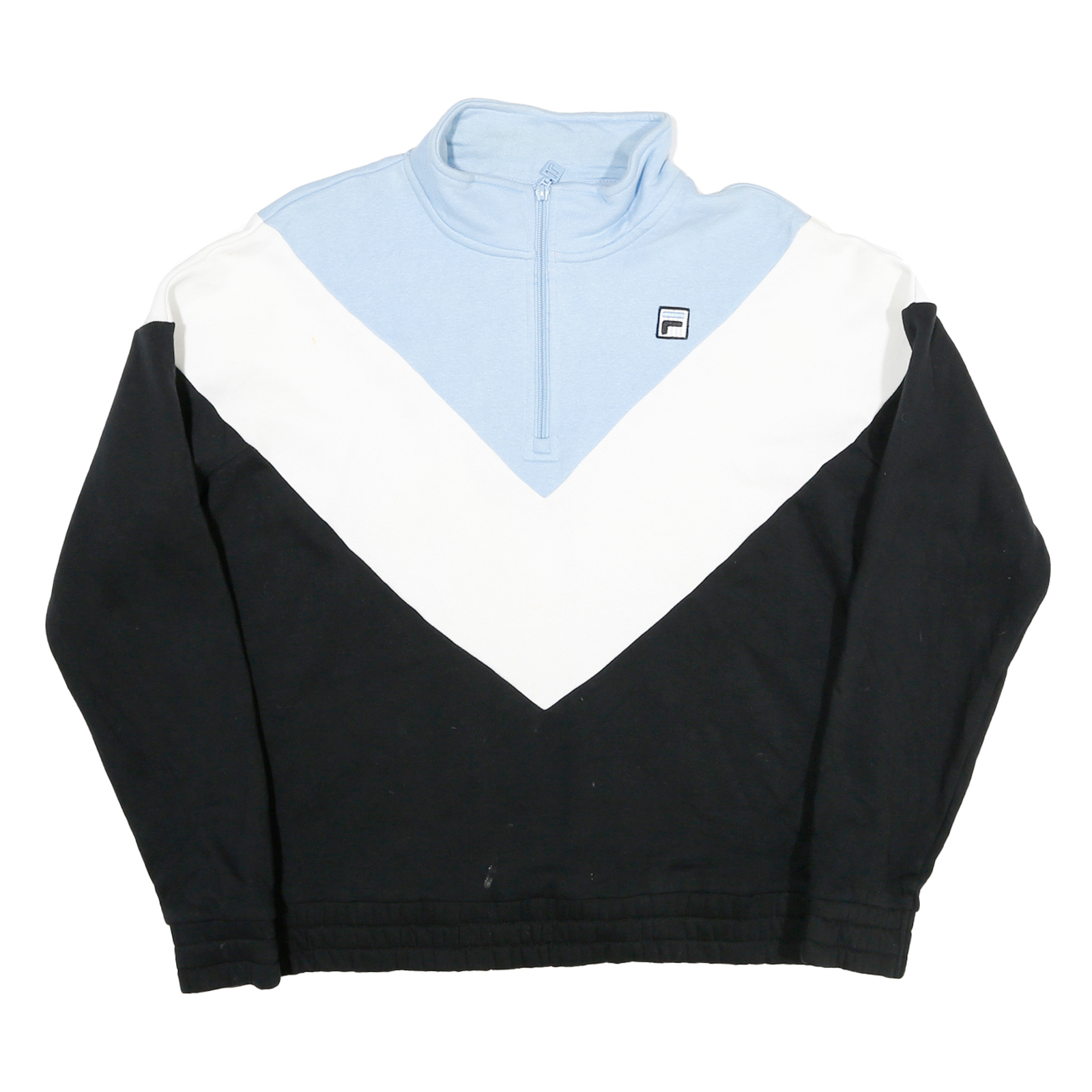 Buy FILA Mens Blue & White & Black Zip Collar XL Cotton Blend Sweatshirt Retro Refurbished - $25.99 FILA Mens Blue & White & Black Zip Collar XL Cotton Blend Sweatshirt Retro Refurbished - N/A refurbished available on Cerqular